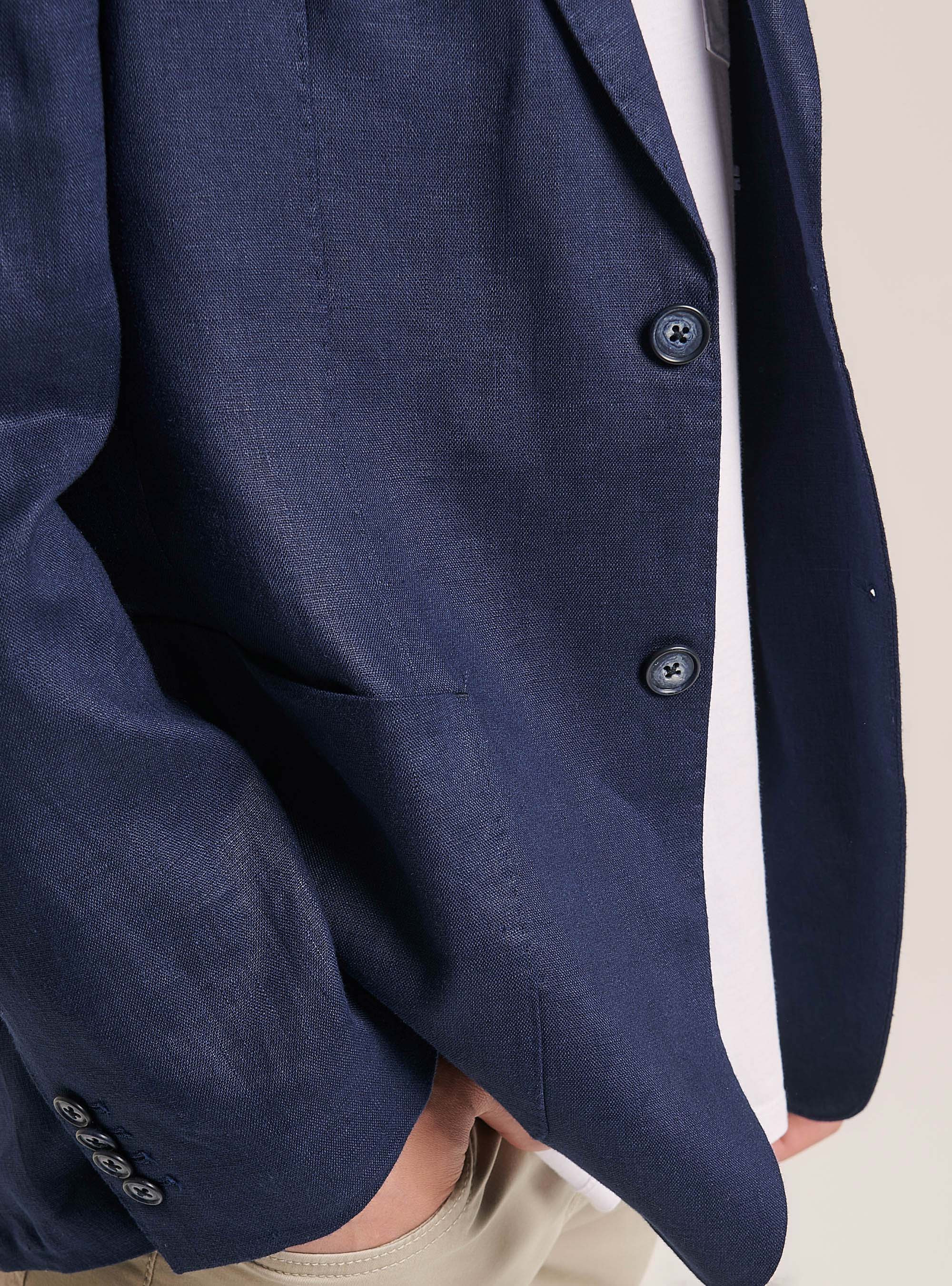 Linen Jacket, C2229 BLUE