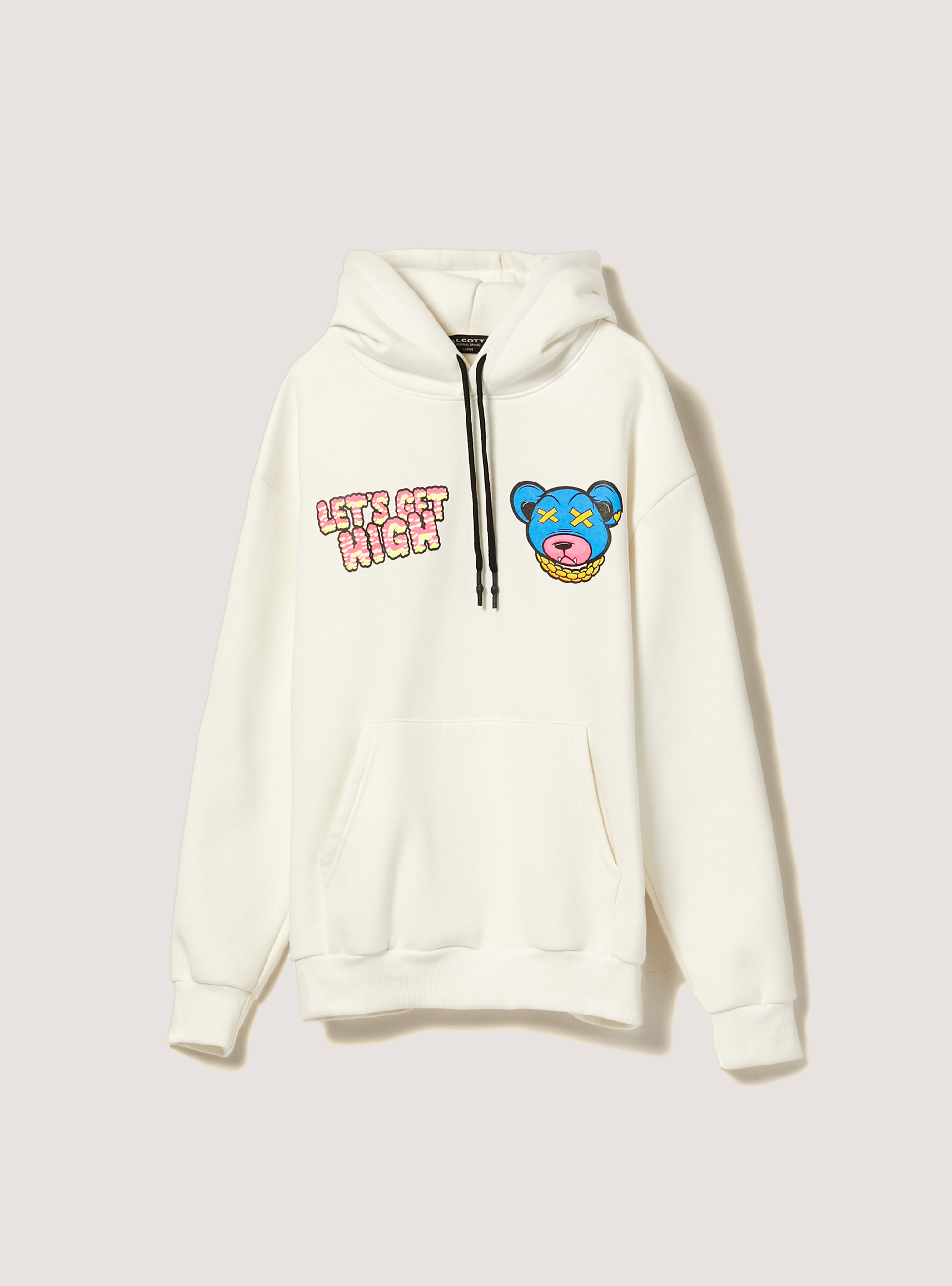 Felpa con stampa Smile Collection, WH2 WHITE