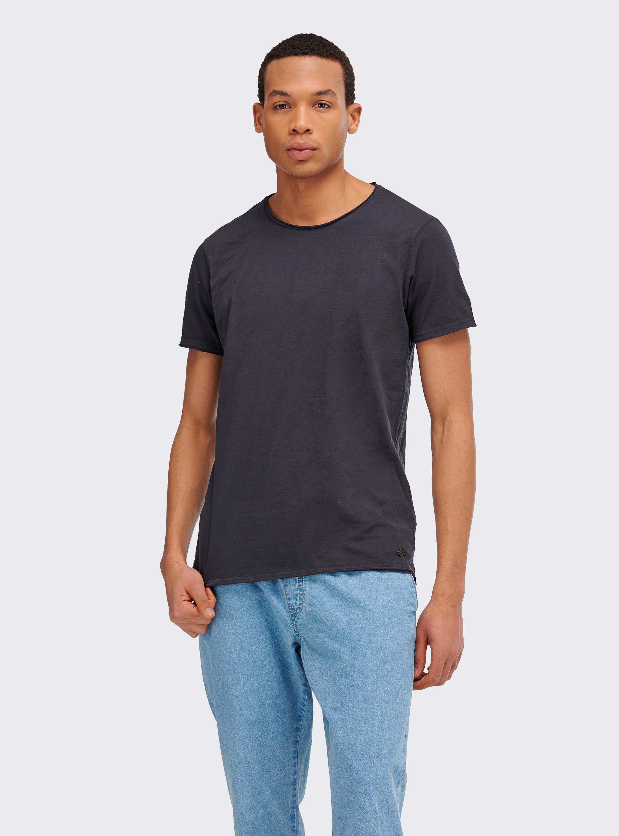 COLOR BLOCK T-SHIRT, BLACK