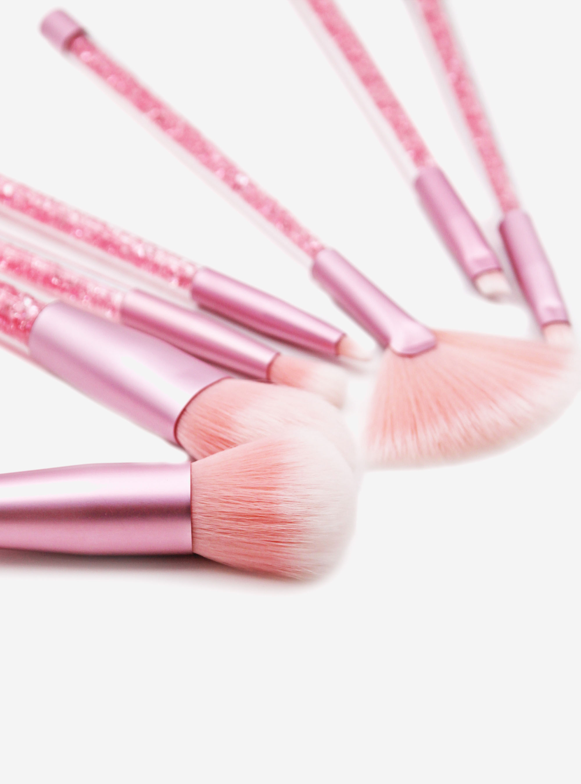 Lot 7 pinceaux paillettes, C4464 PINK