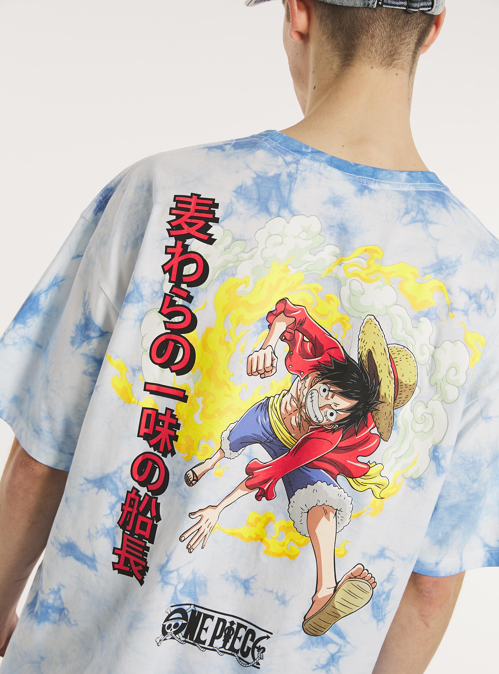 One Piece / Alcott oversized tie-dye T-shirt, WH3 WHITE