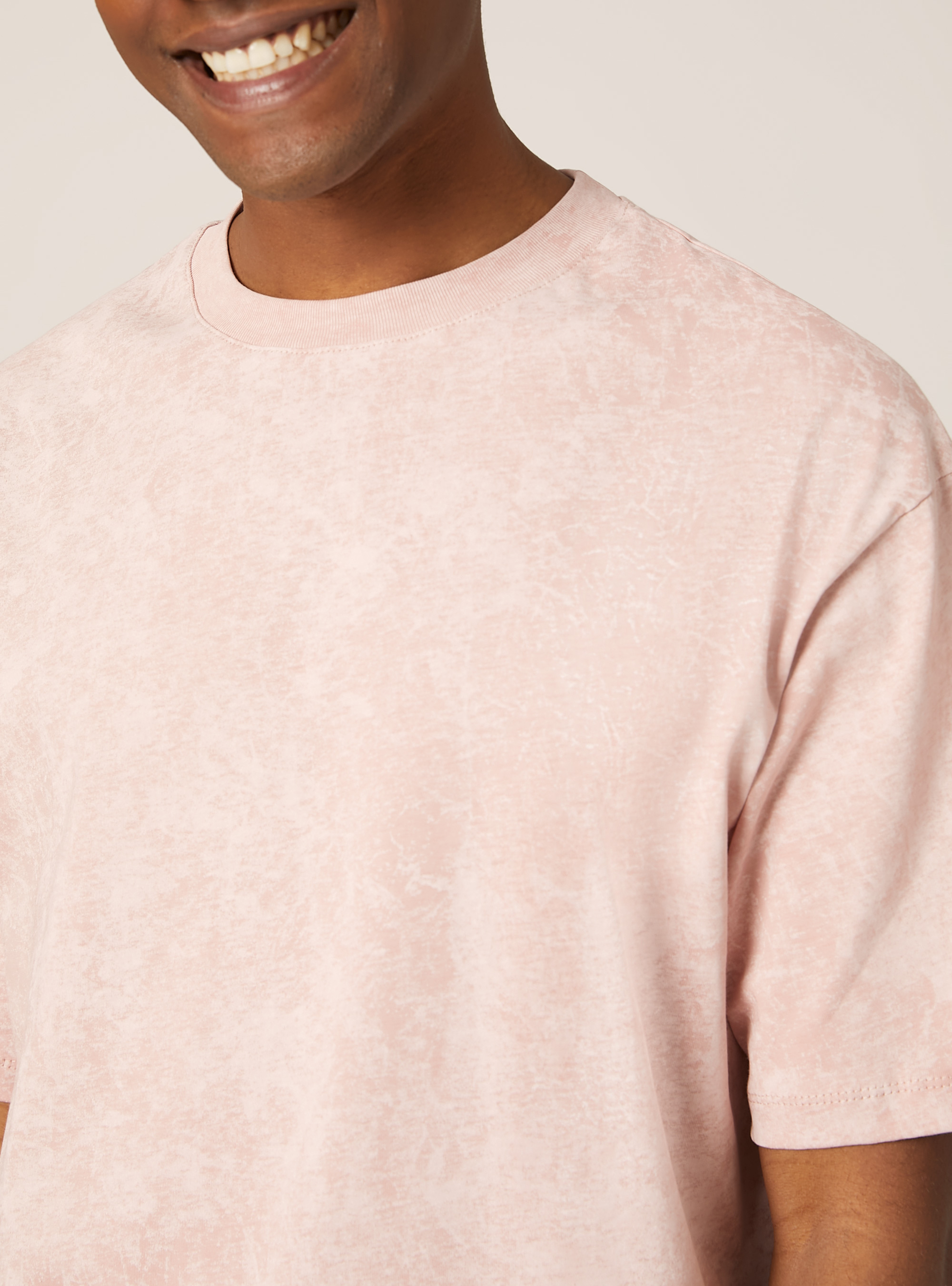 Marbled boxy fit t-shirt, PK3 PINK LIGHT