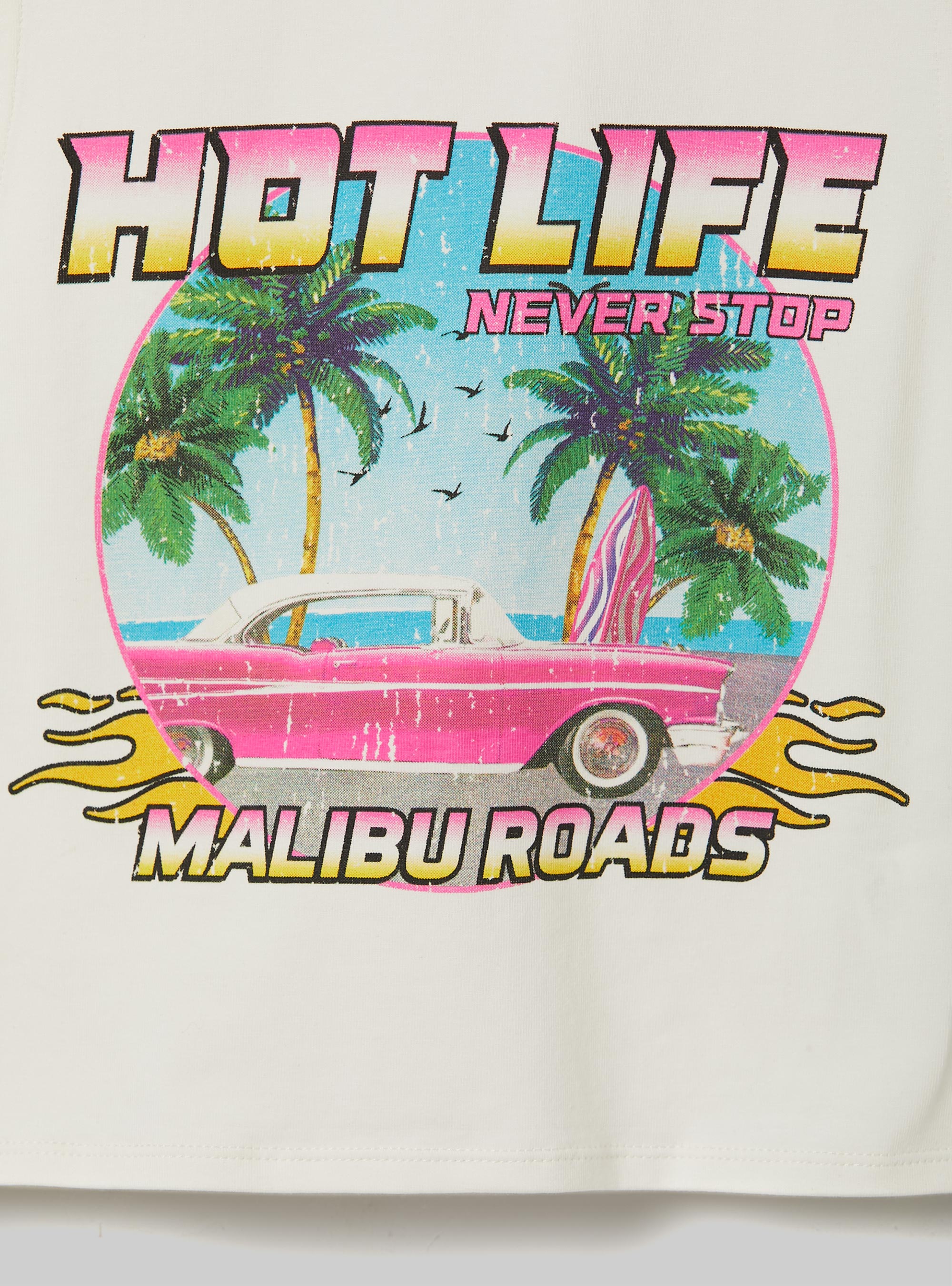 Lace up crop top, WH2 WHITE