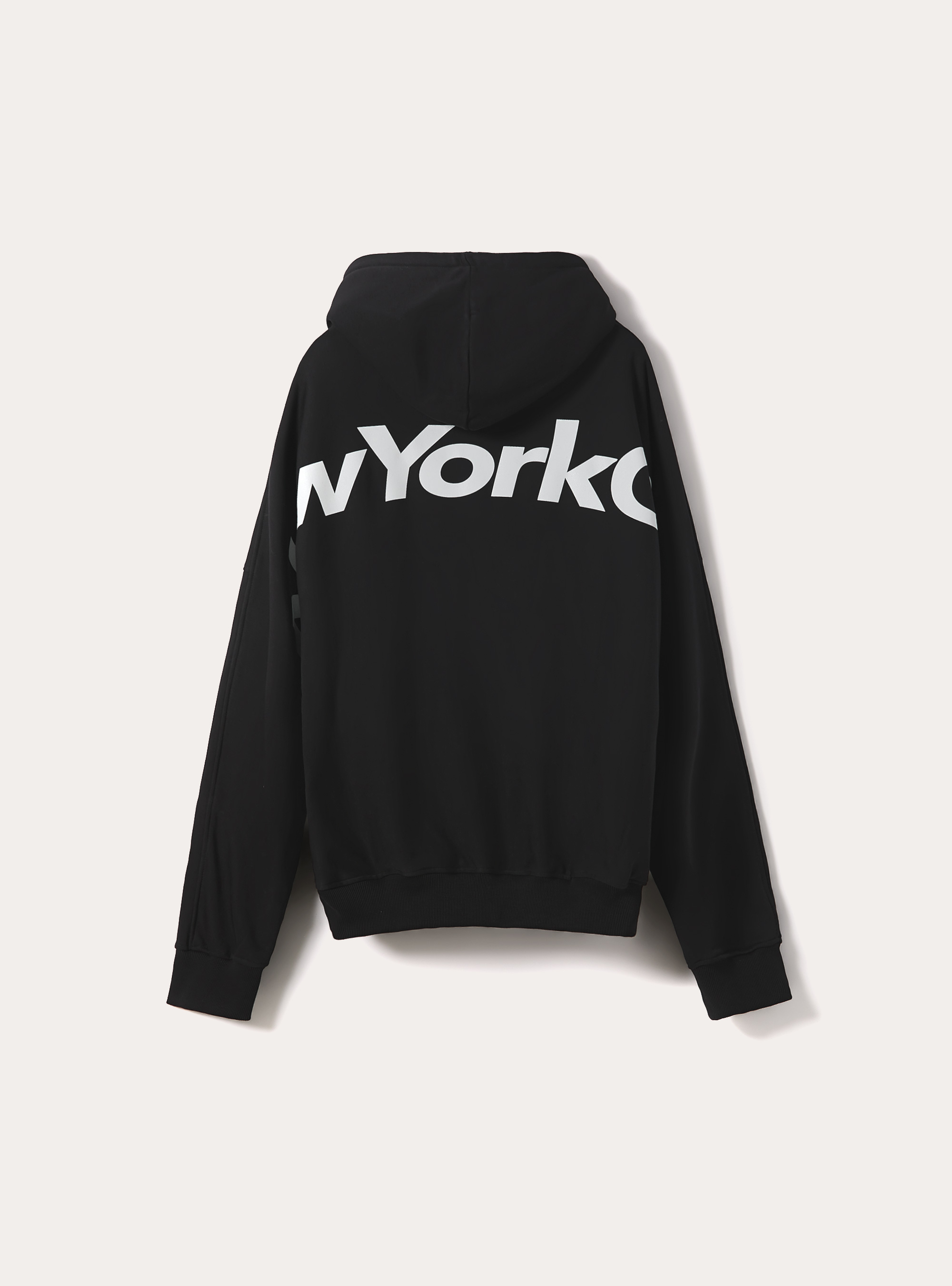 Felpa boxy con stampa puff, BK1 BLACK