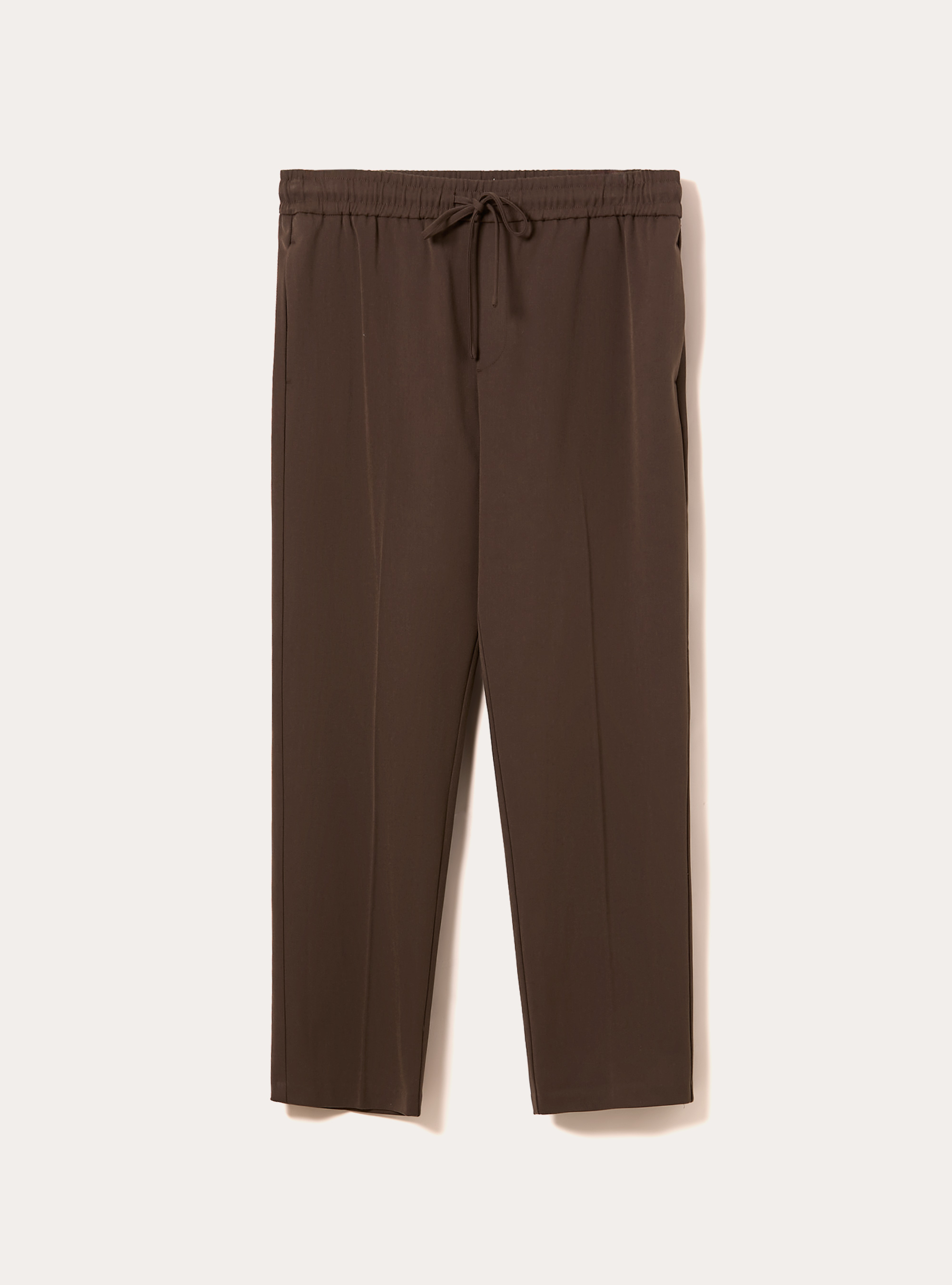 Pantalon jogger en twill, BR1 BROWN DARK