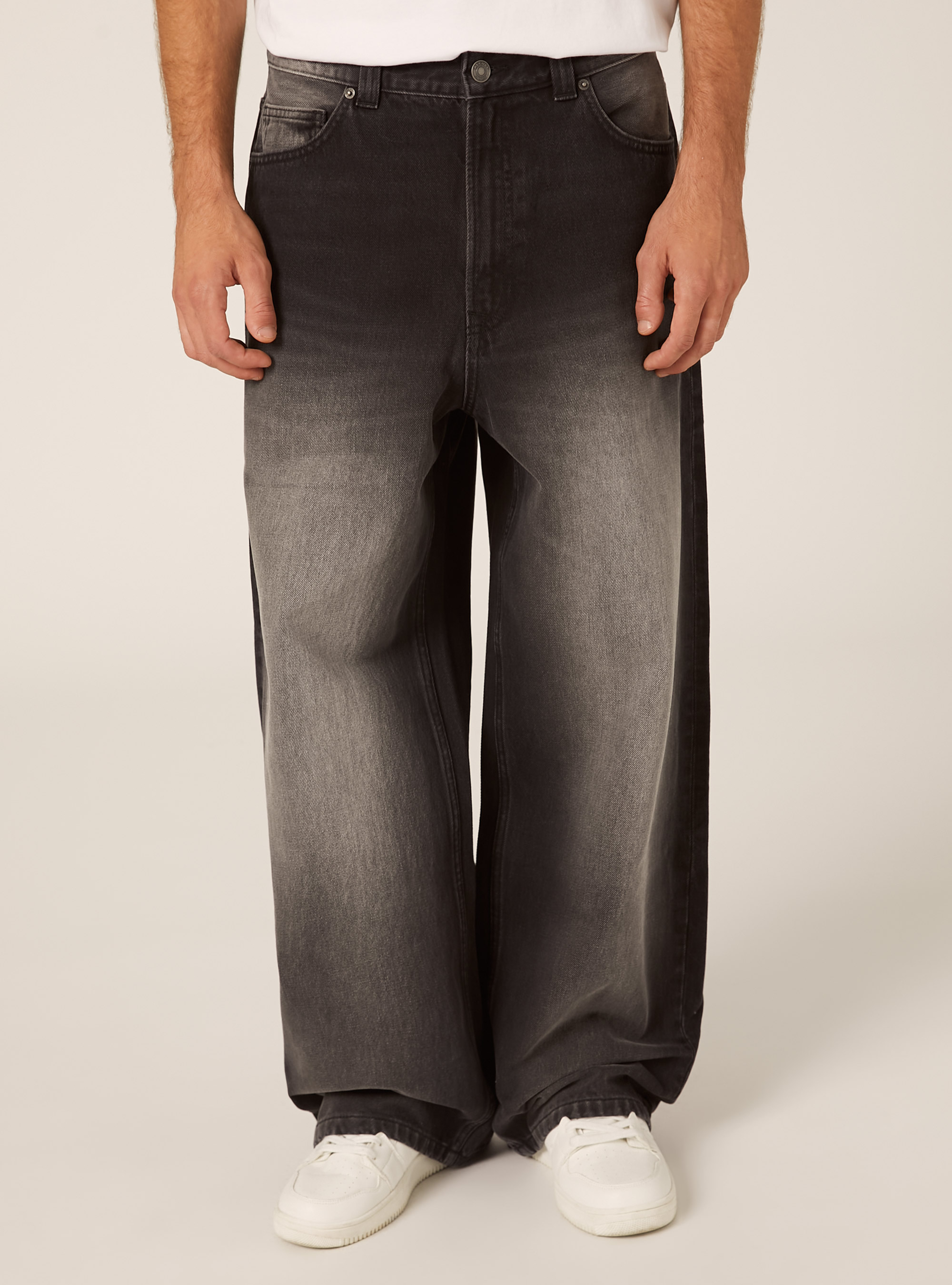 Super baggy fit jeans, D000 BLACK