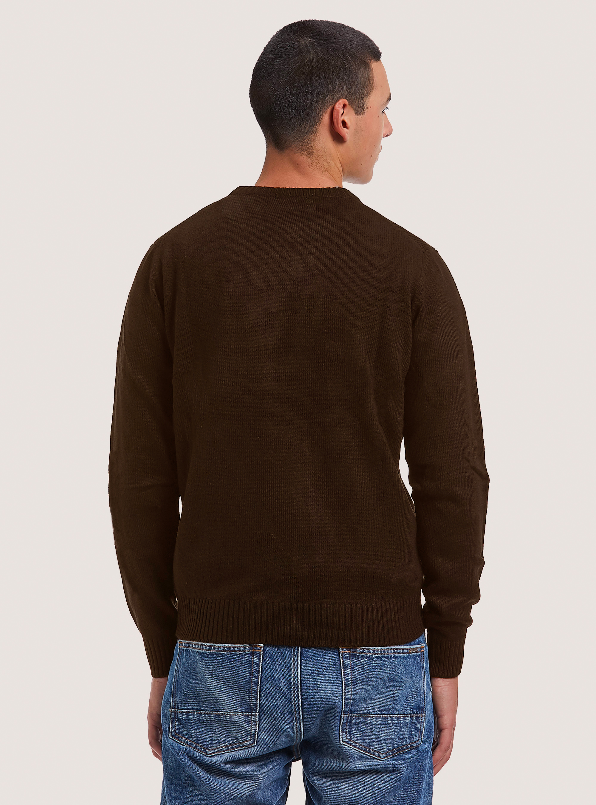 Pullover caldo effetto cachemire, BR2 BROWN MEDIUM