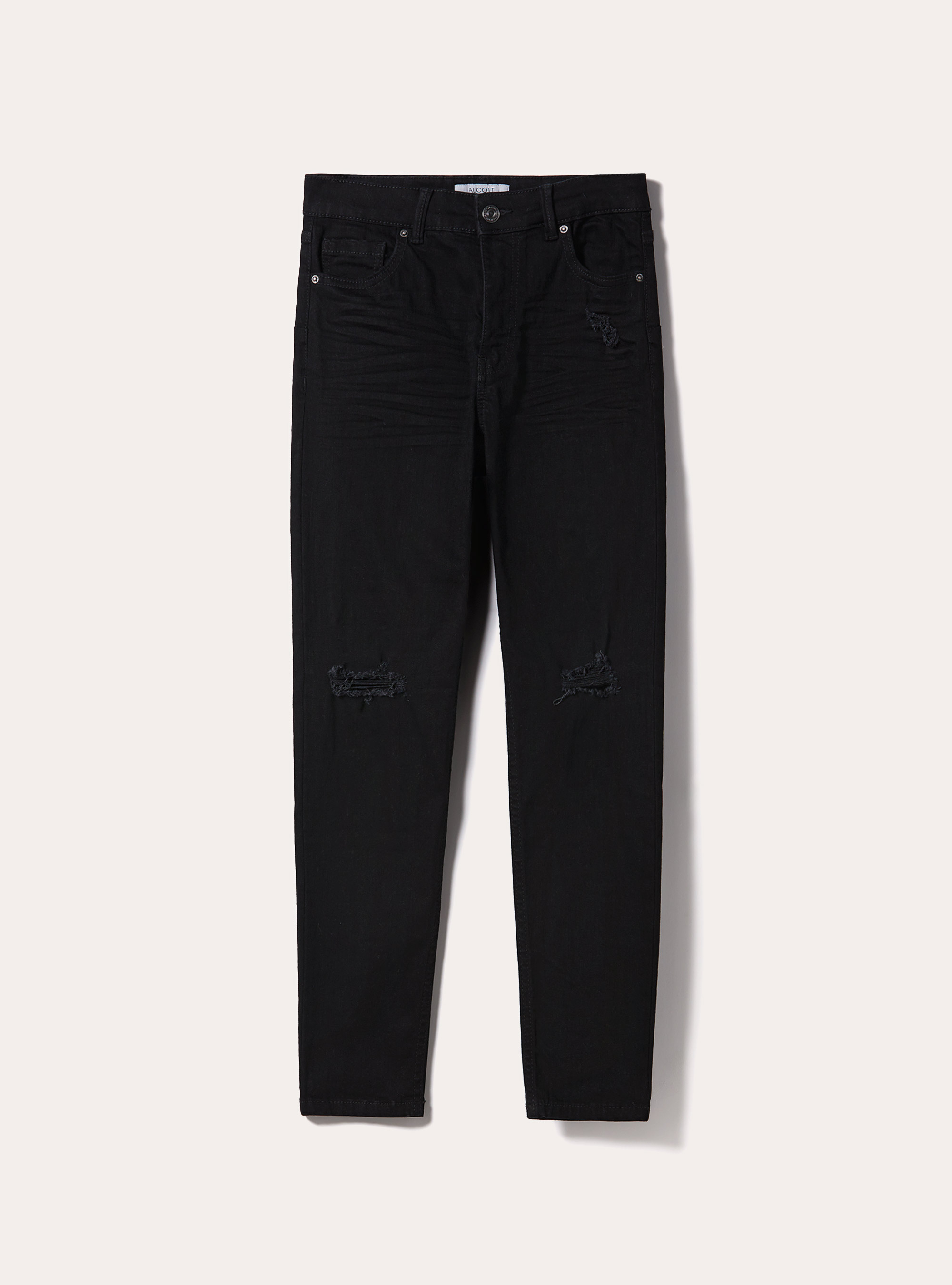 Jean skinny avec effet push-up, D000 BLACK