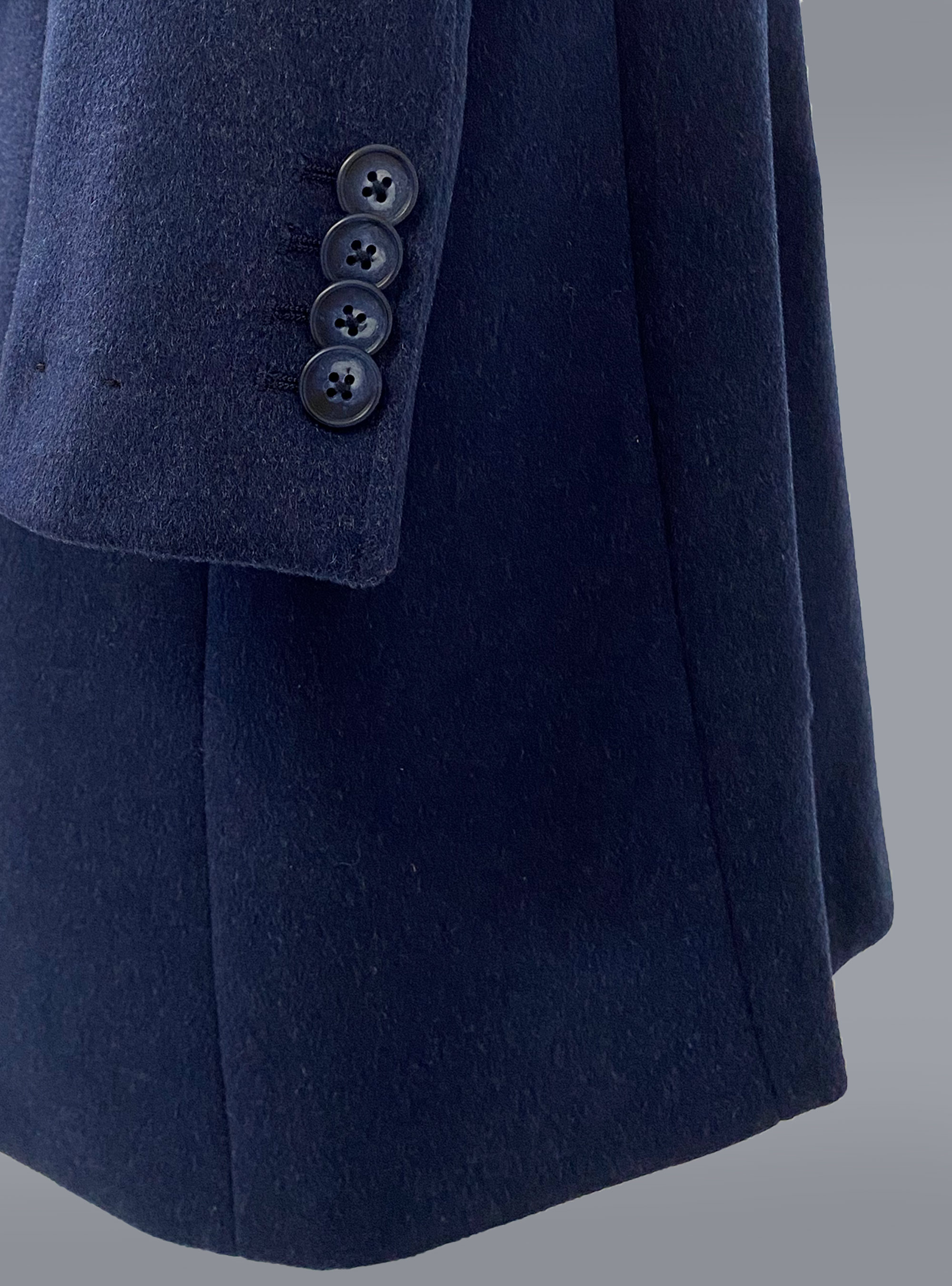 Cappotto misto lana, BLUE NAVY