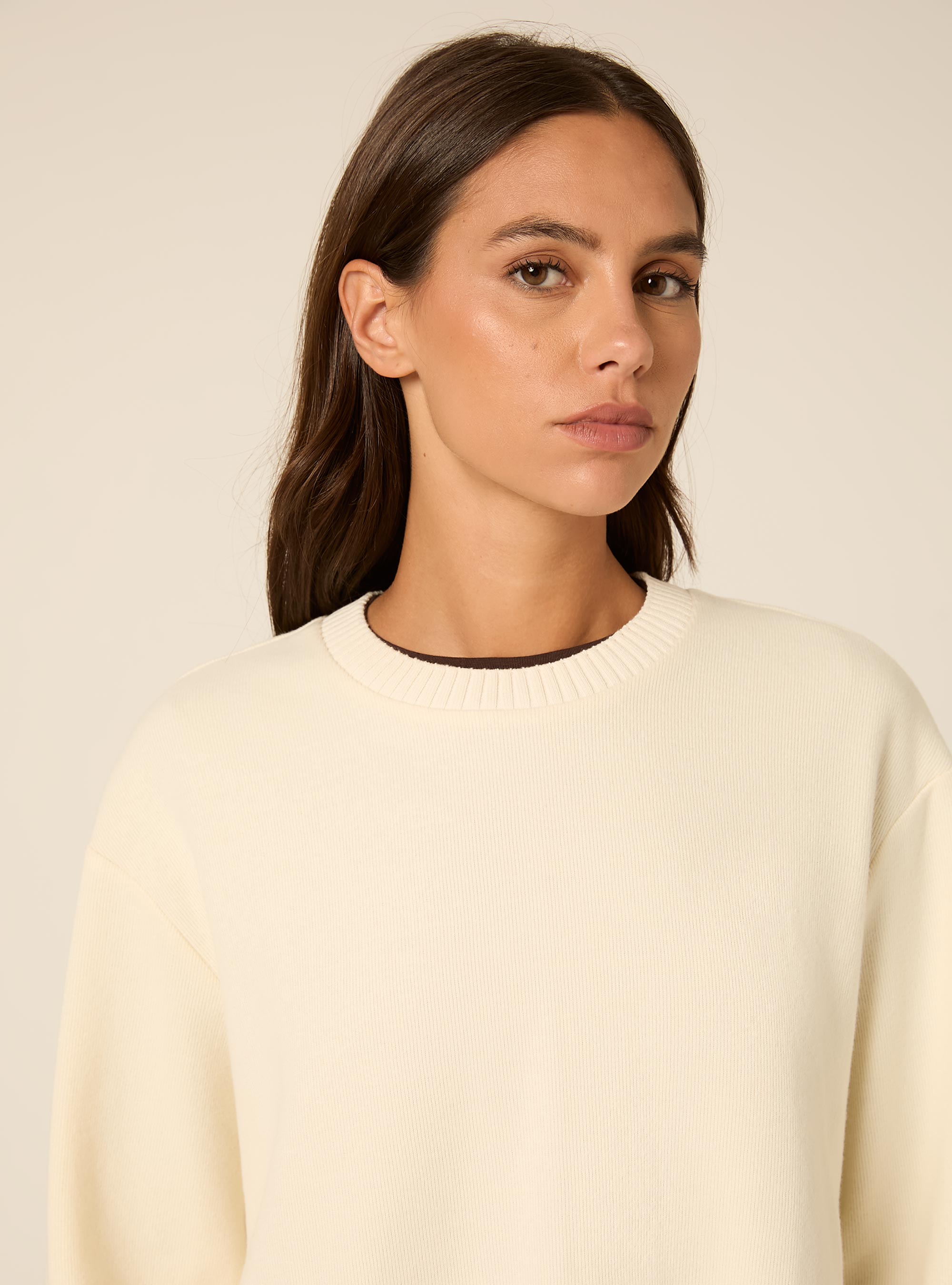 Maglia collo rotondo, WH1 OFF WHITE