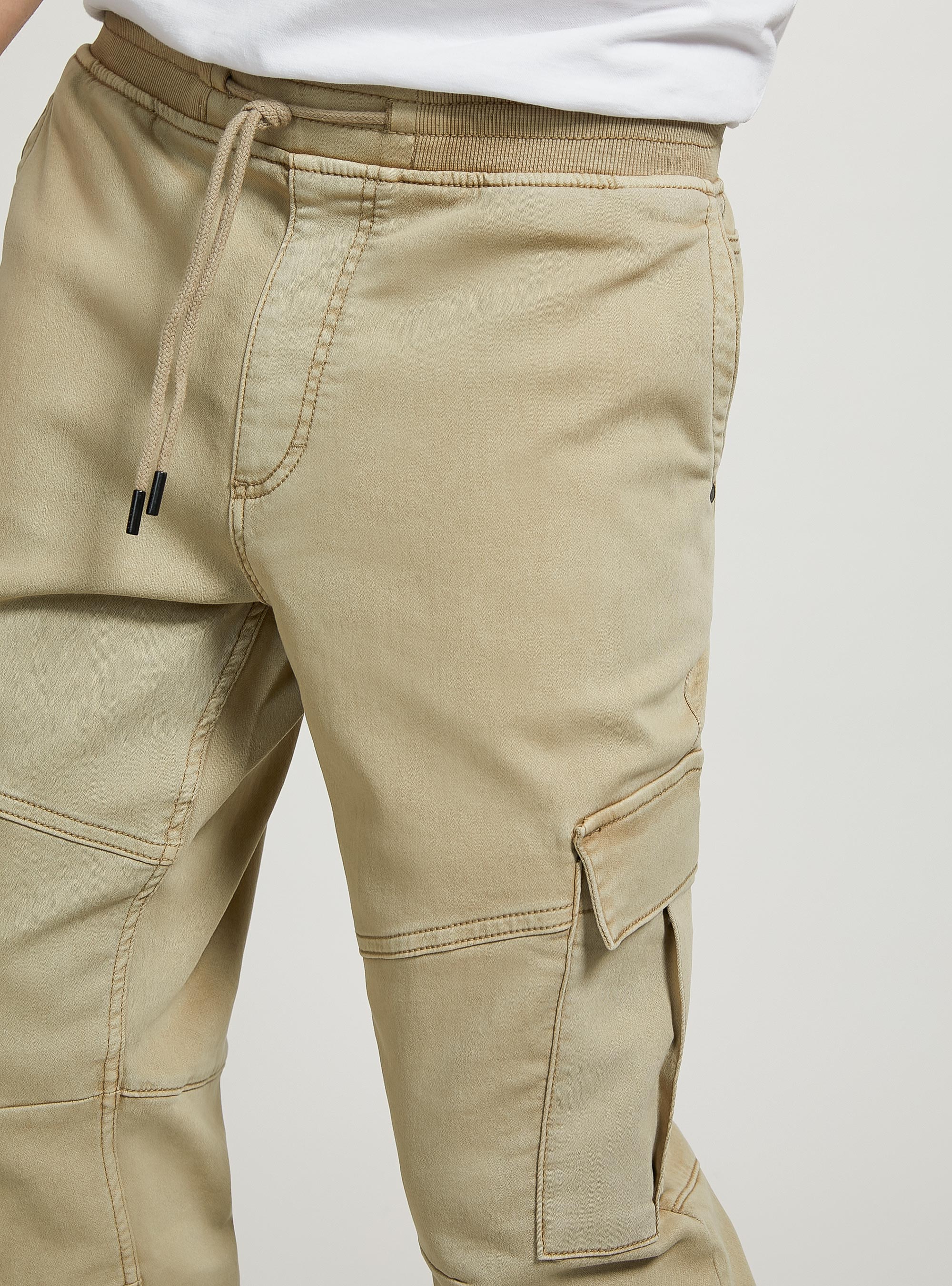 Jogger trousers with large pockets, TB2 TOBACCO MEDIUM