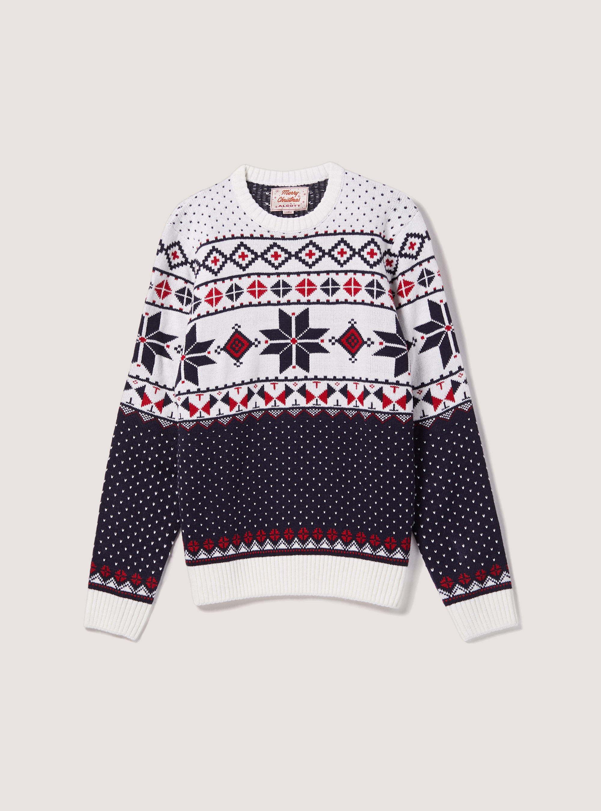 Pullover Christmas Family Collection, WH1 OFF WHITE