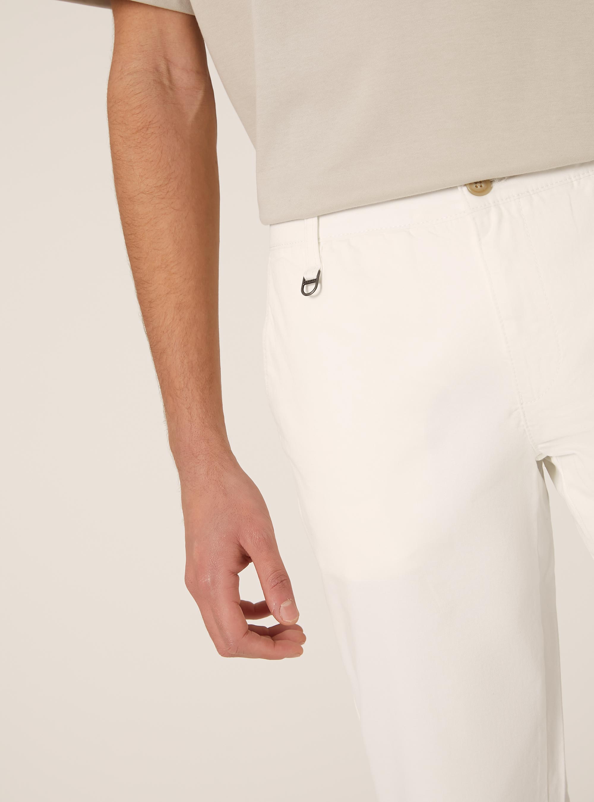 Skinny fit stretch twill chinos, WH1 OFF WHITE