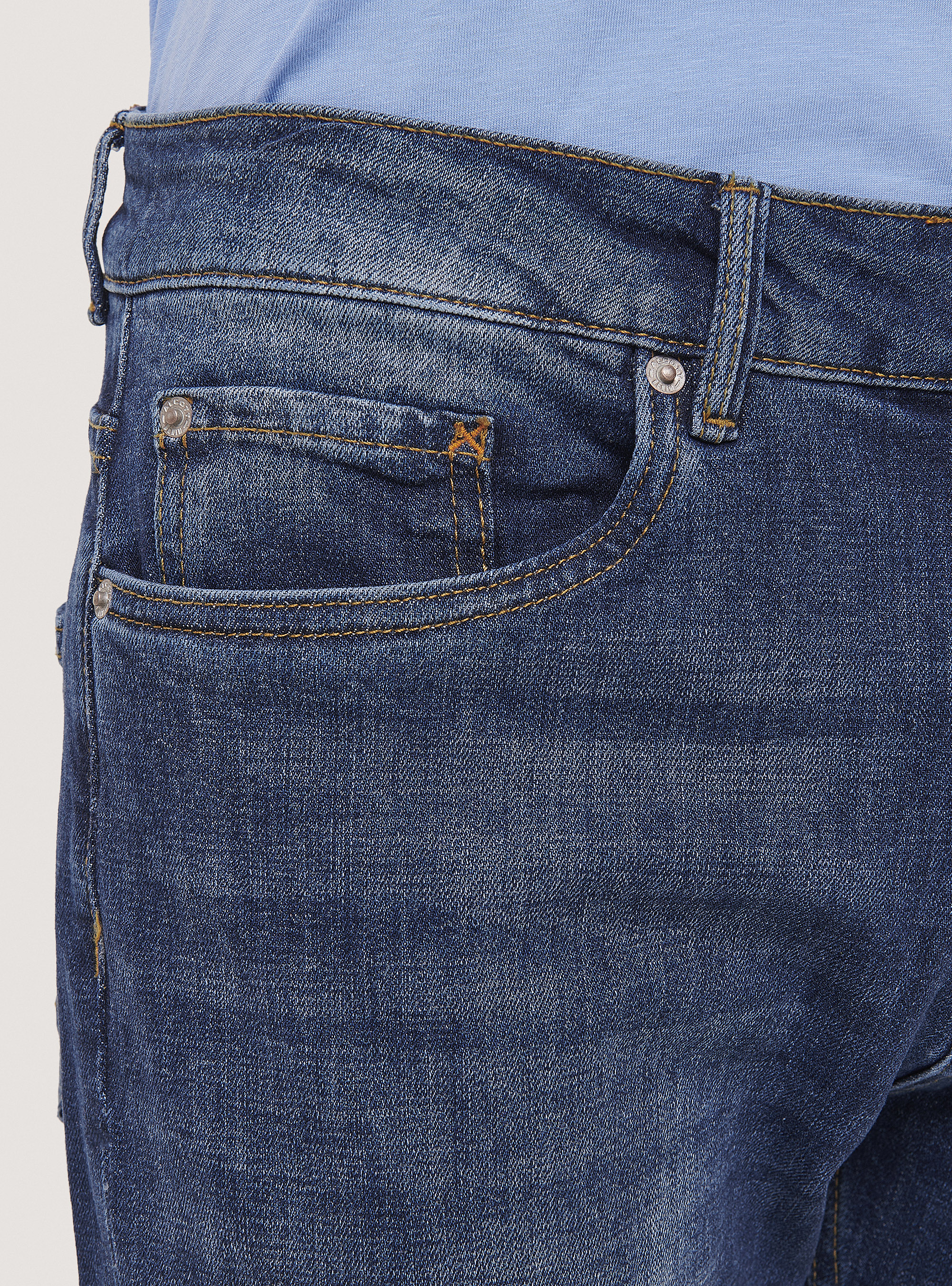 Jeans slim fit, D001 DEEP BLUE