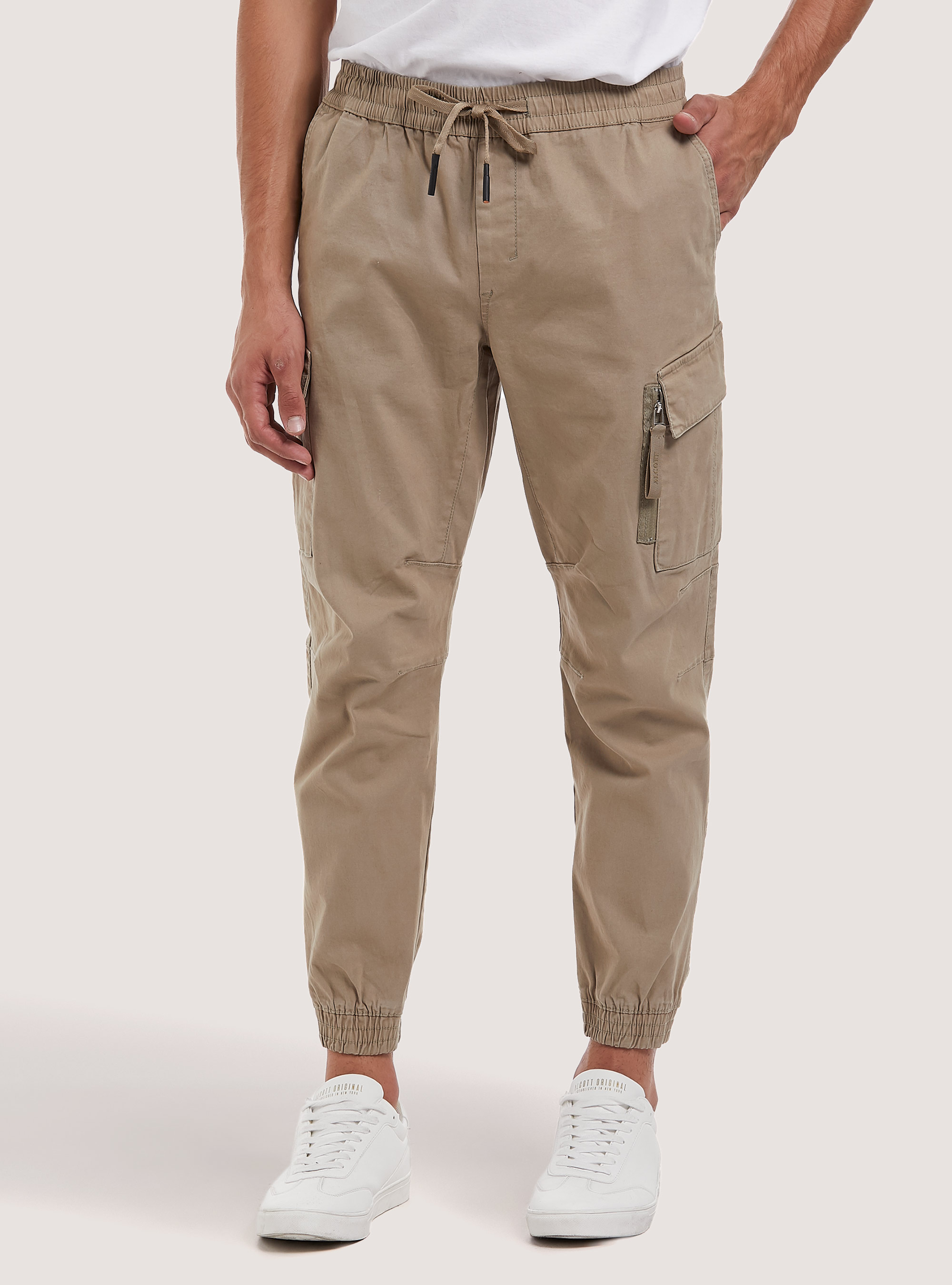 Pantalones cargo de sarga elástica, Alcott