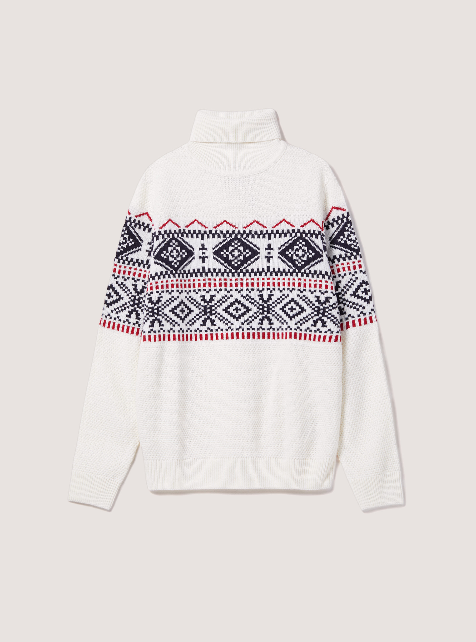 Pullover montagna, WH1 OFF WHITE