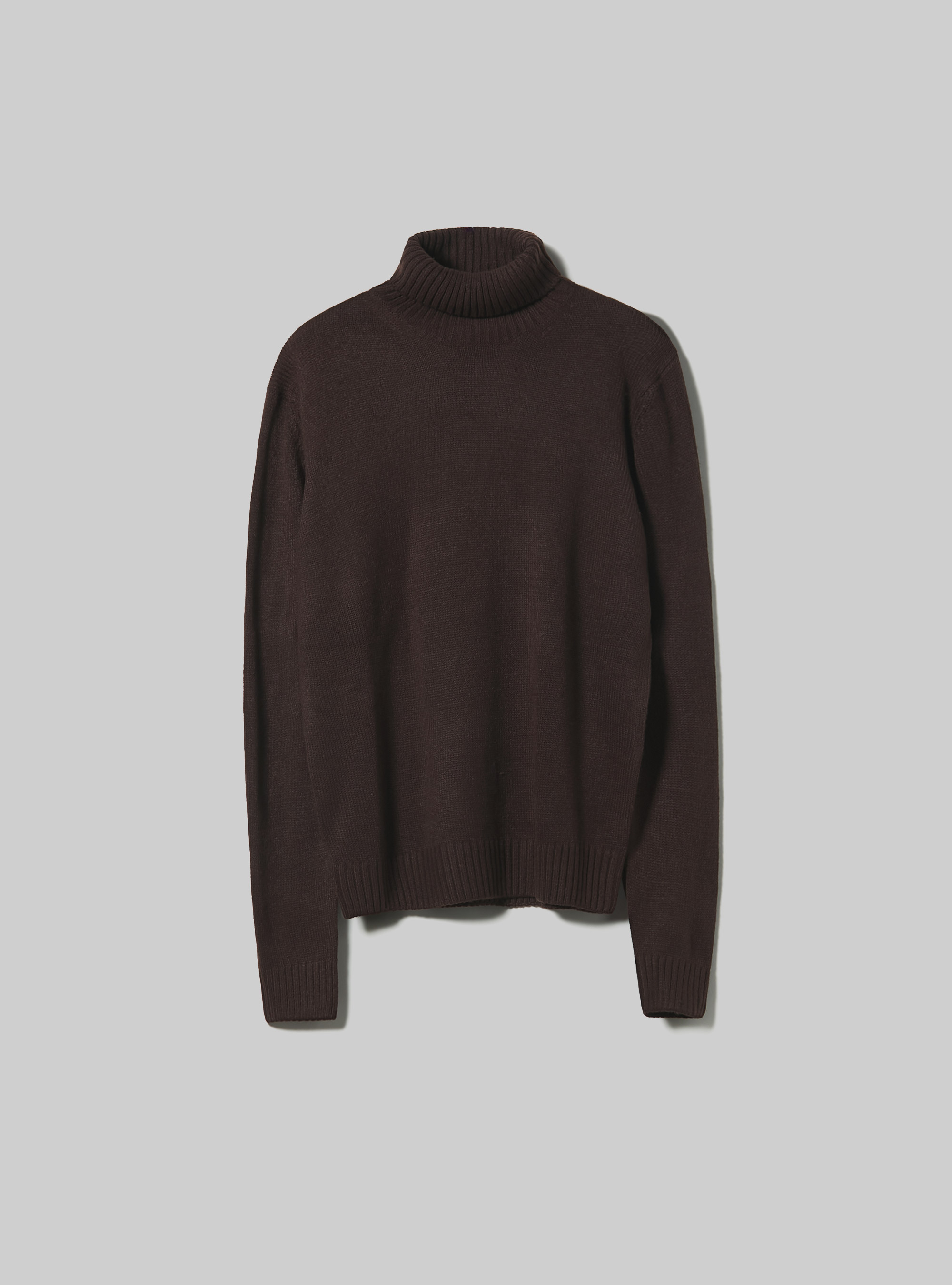 Pullover a collo alto cachemire touch, BR2 BROWN MEDIUM