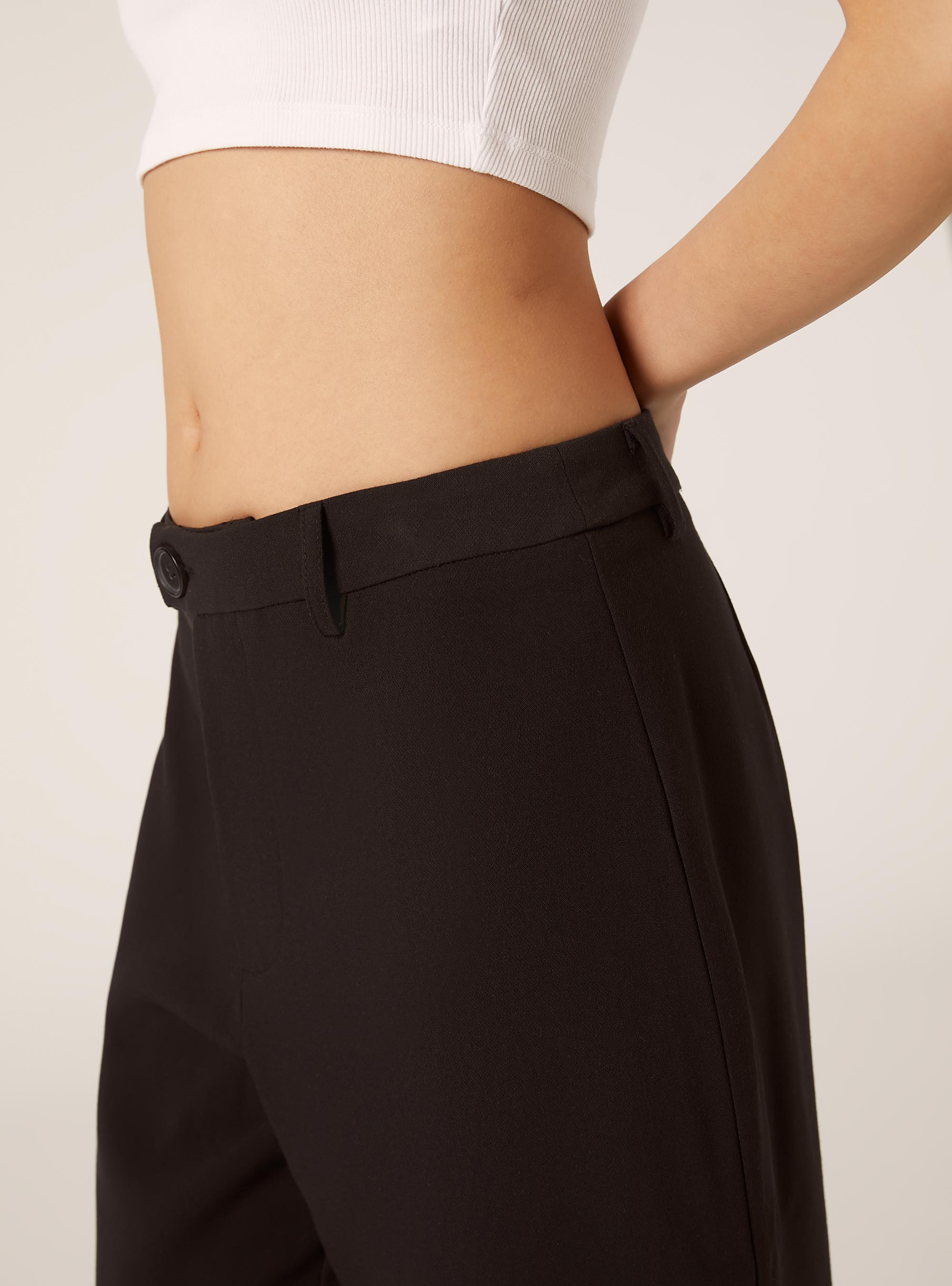 Wide leg pants, BK1 BLACK