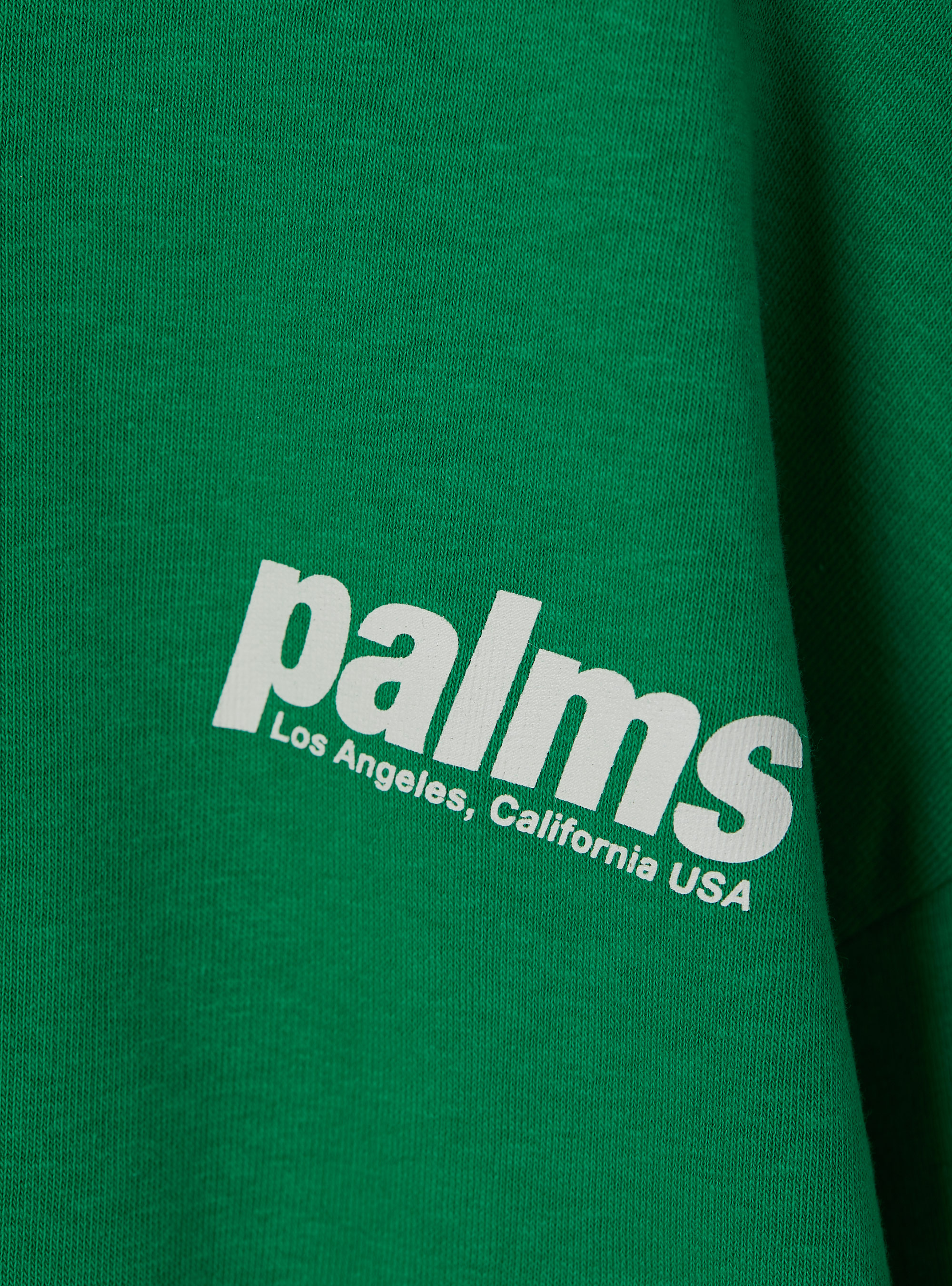 Cropped sweatshirt with lettering print, GN2 GREEN MEDIUM