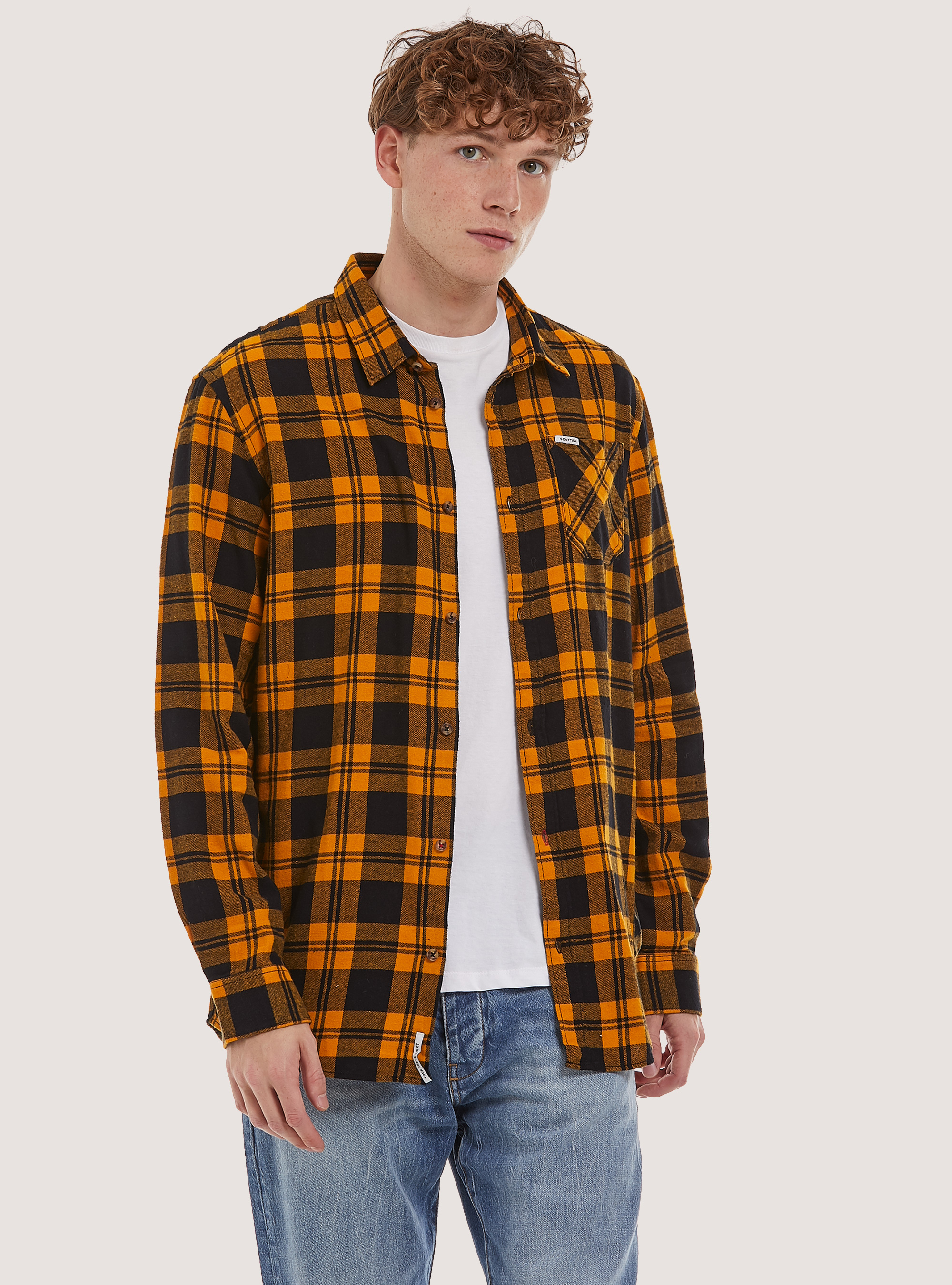 Camicia gialla hotsell a quadri