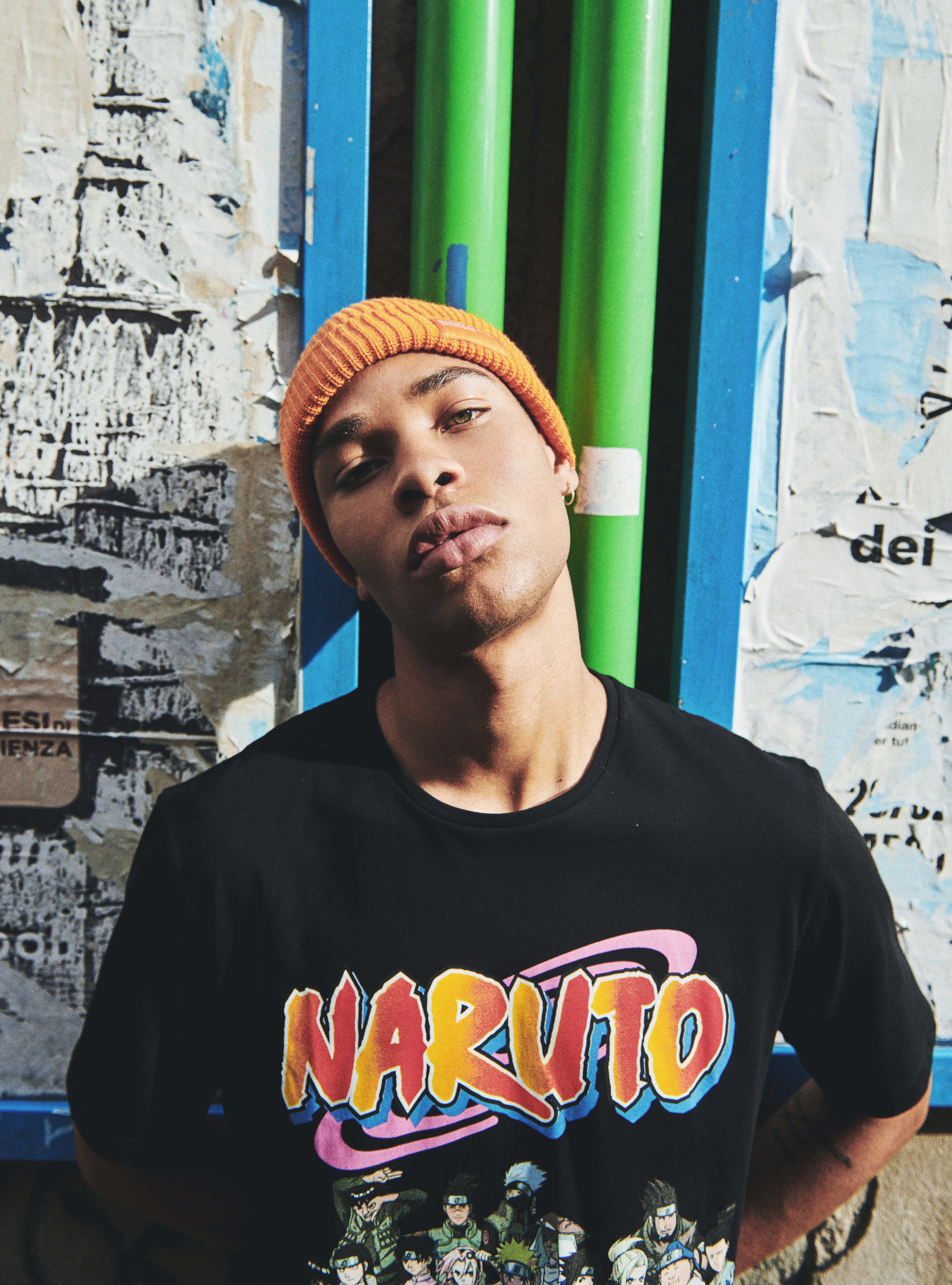 Naruto x Alcott T-shirt, BK1 BLACK