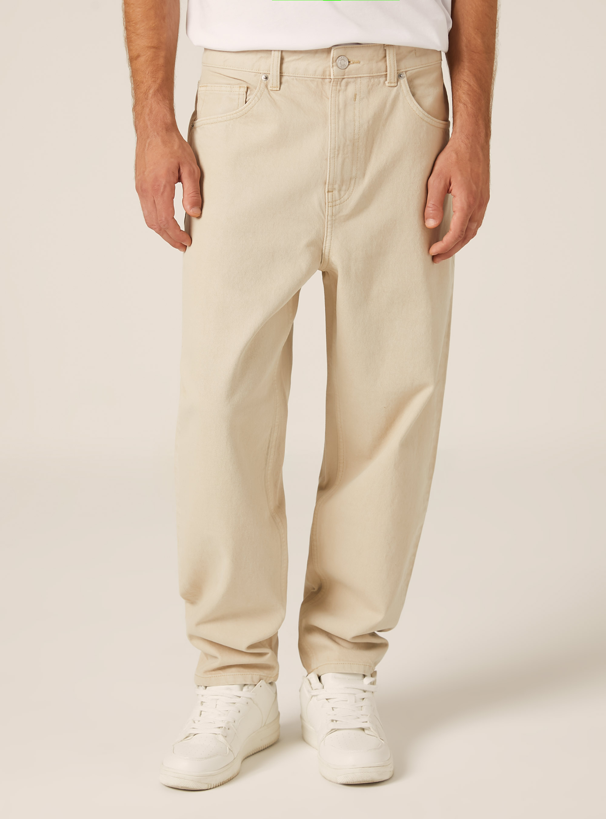 Loose fit jeans, BG3 BEIGE LIGHT