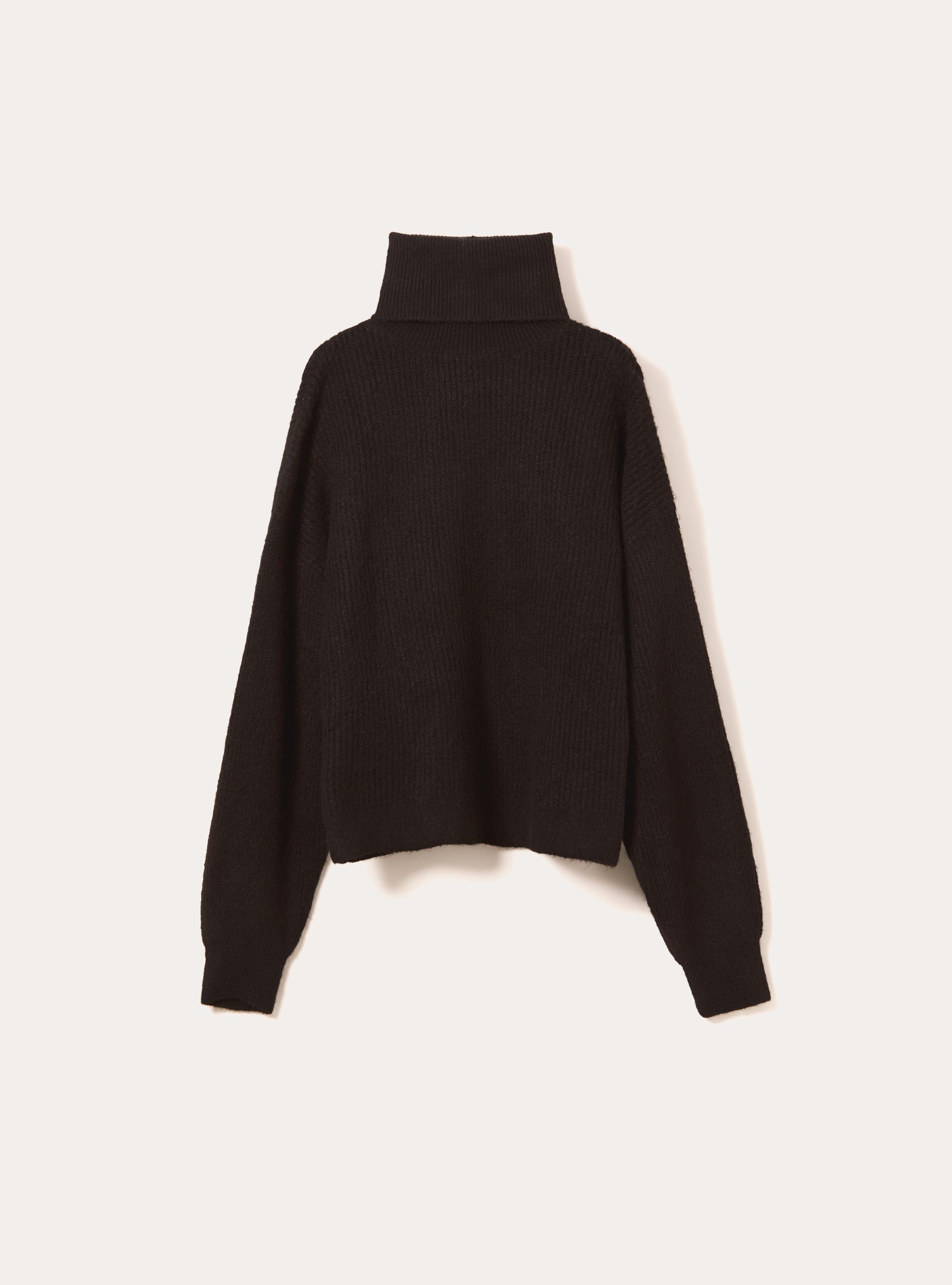 Pullover colloalto costa inglese, BK1 BLACK