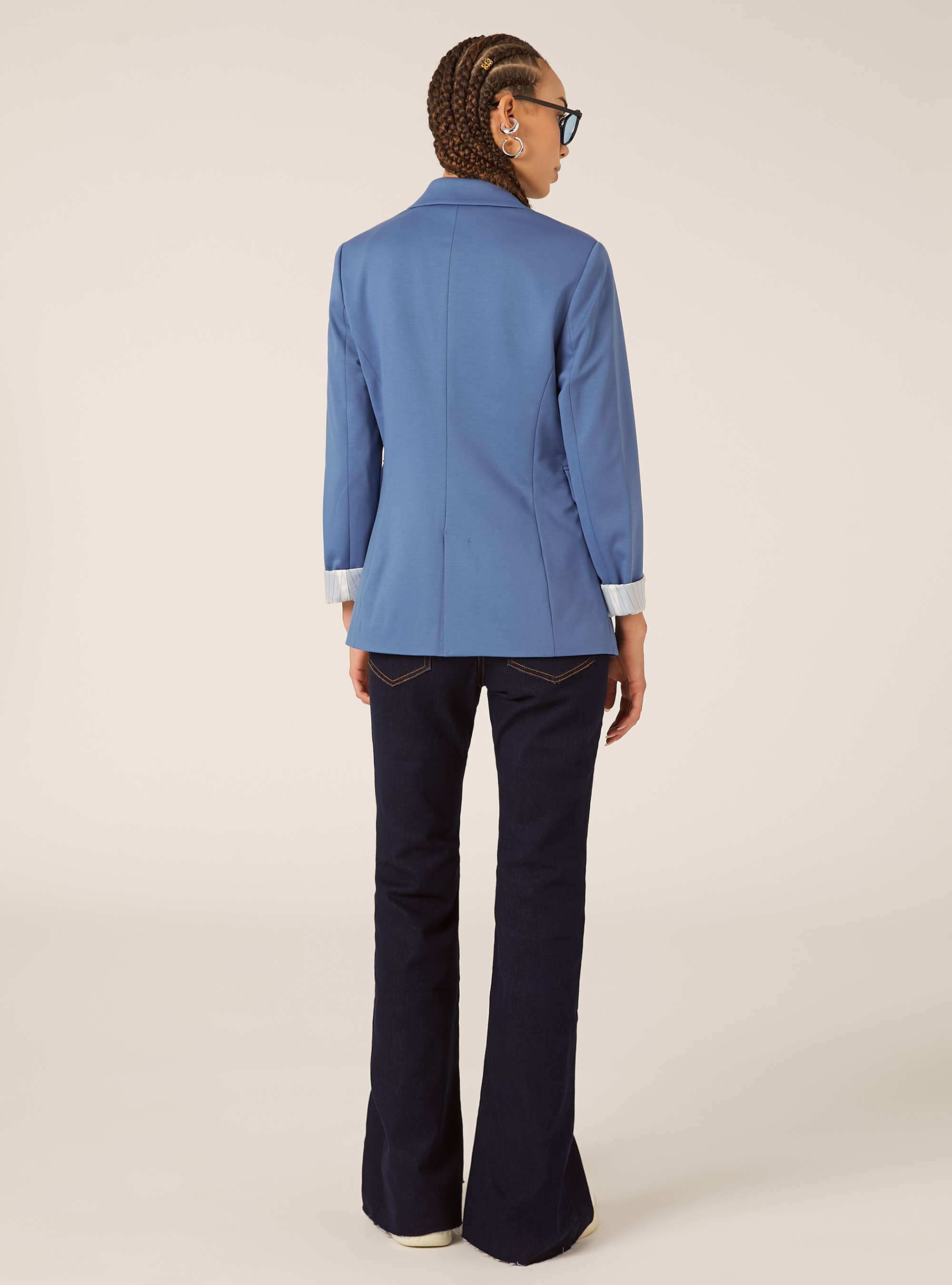 Jersey blazer, AZ2 AZURE MEDIUM