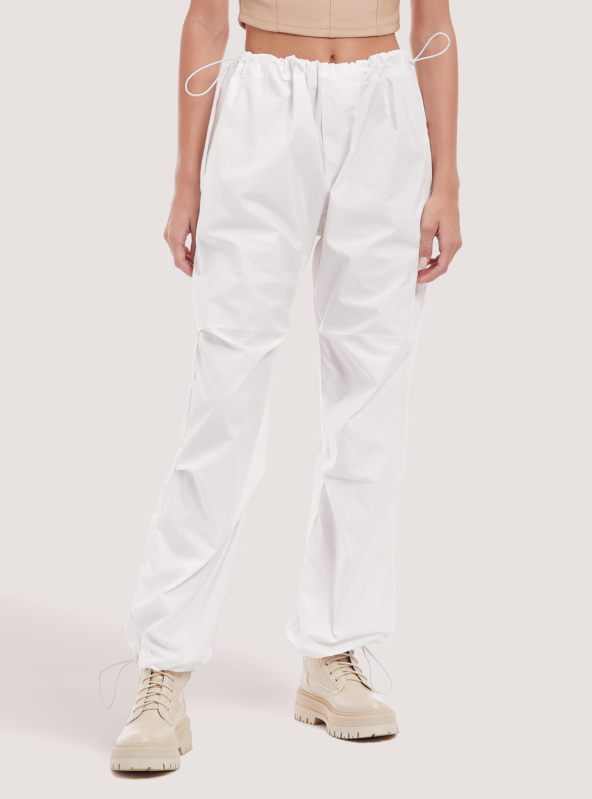 ★codegraphy★ Cotton wide parachute pants off white CBDUUWP Swish Parachute Pant – Cotton Candy LA