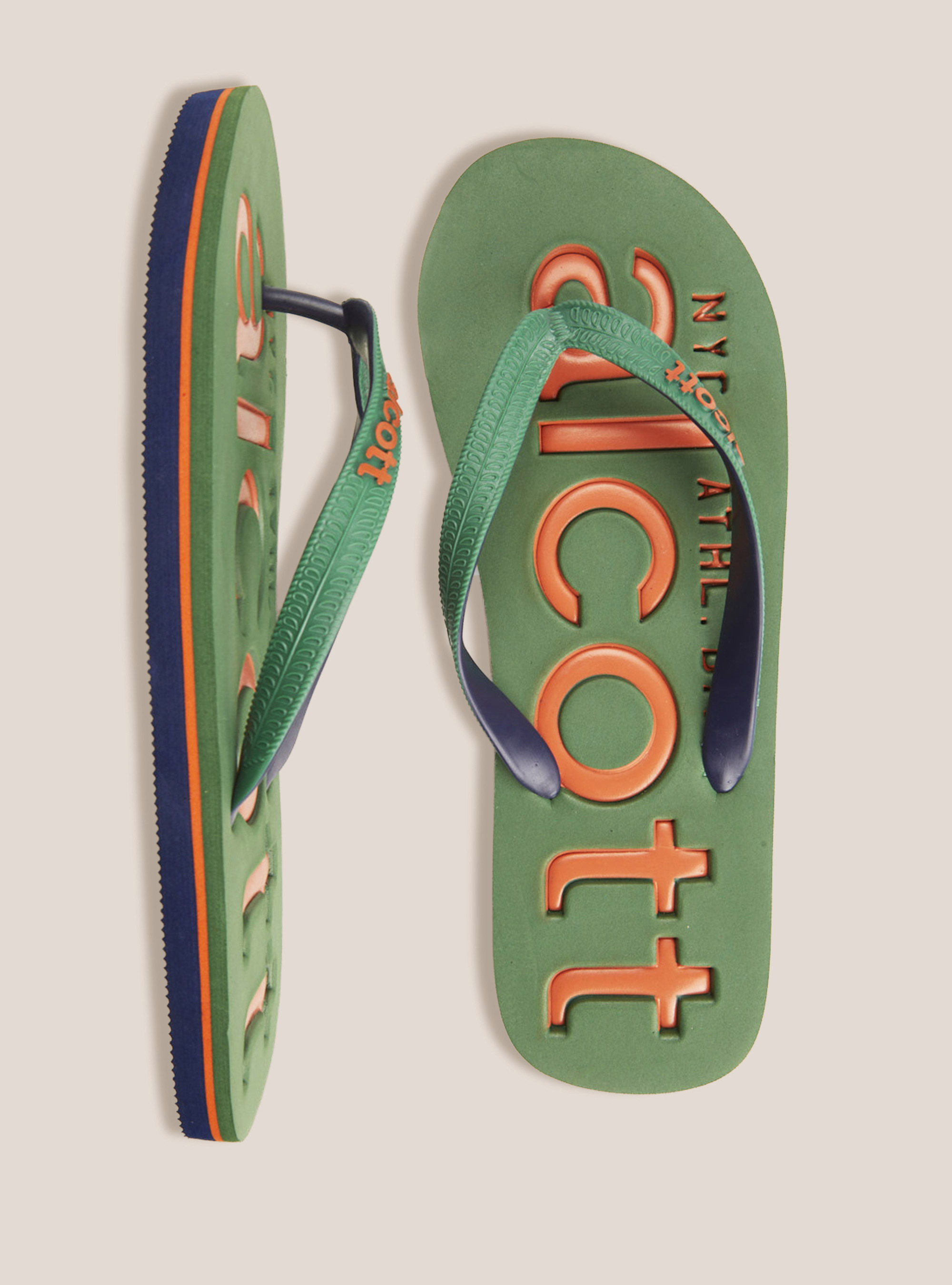 Flip-flops with logo, KAKI