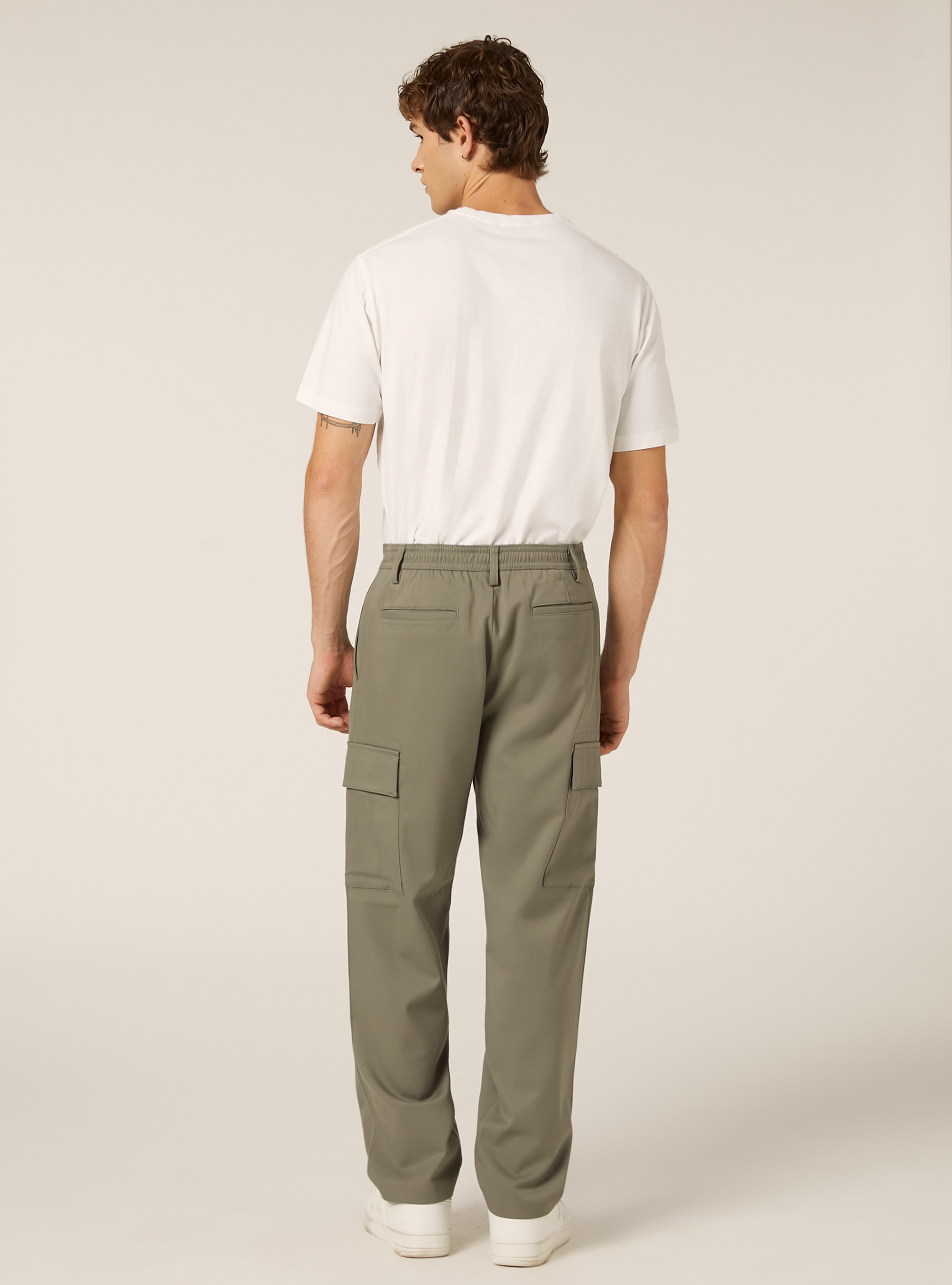 Pantaloni con tasconi e una pince, SG2 SAGE MEDIUM