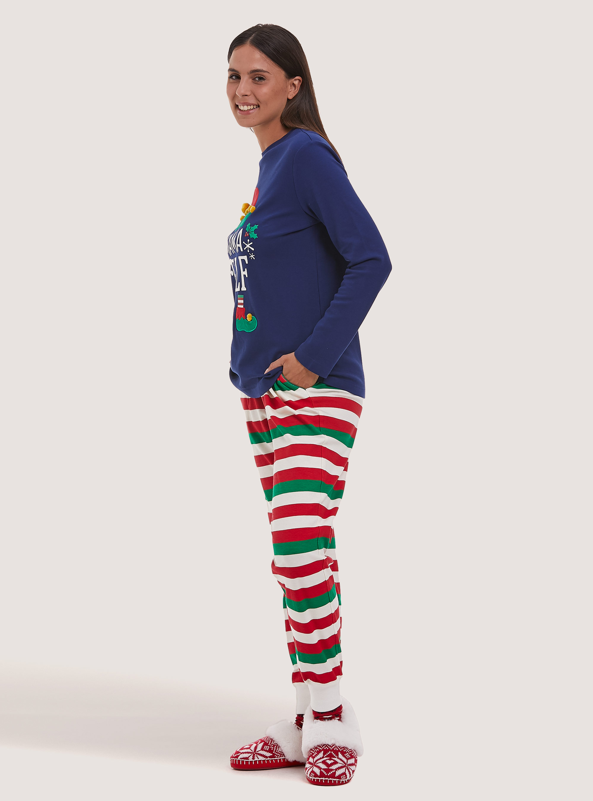 Pijama Elfo Colección Familiar de Navidad, NA1 NAVY DARK