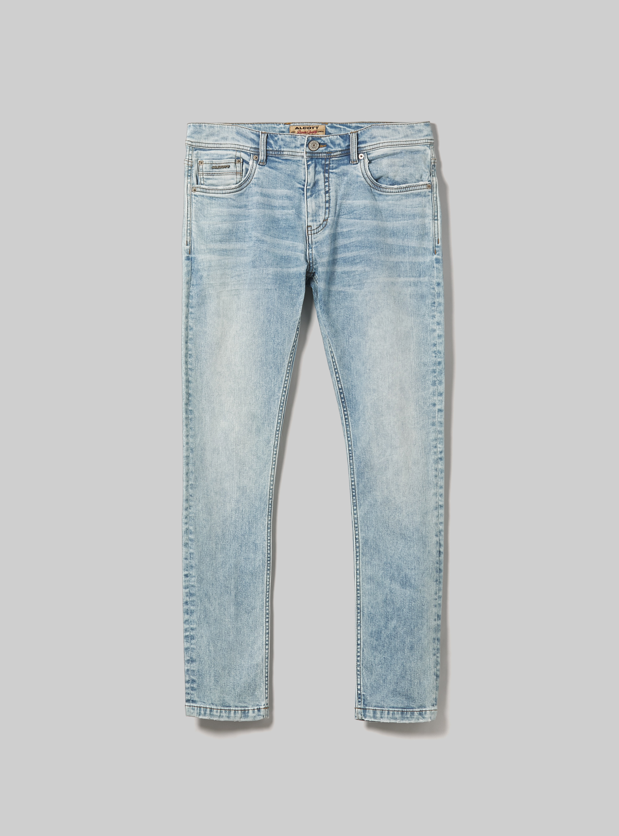 Super skinny jeans in stretch denim, D006 AZURE