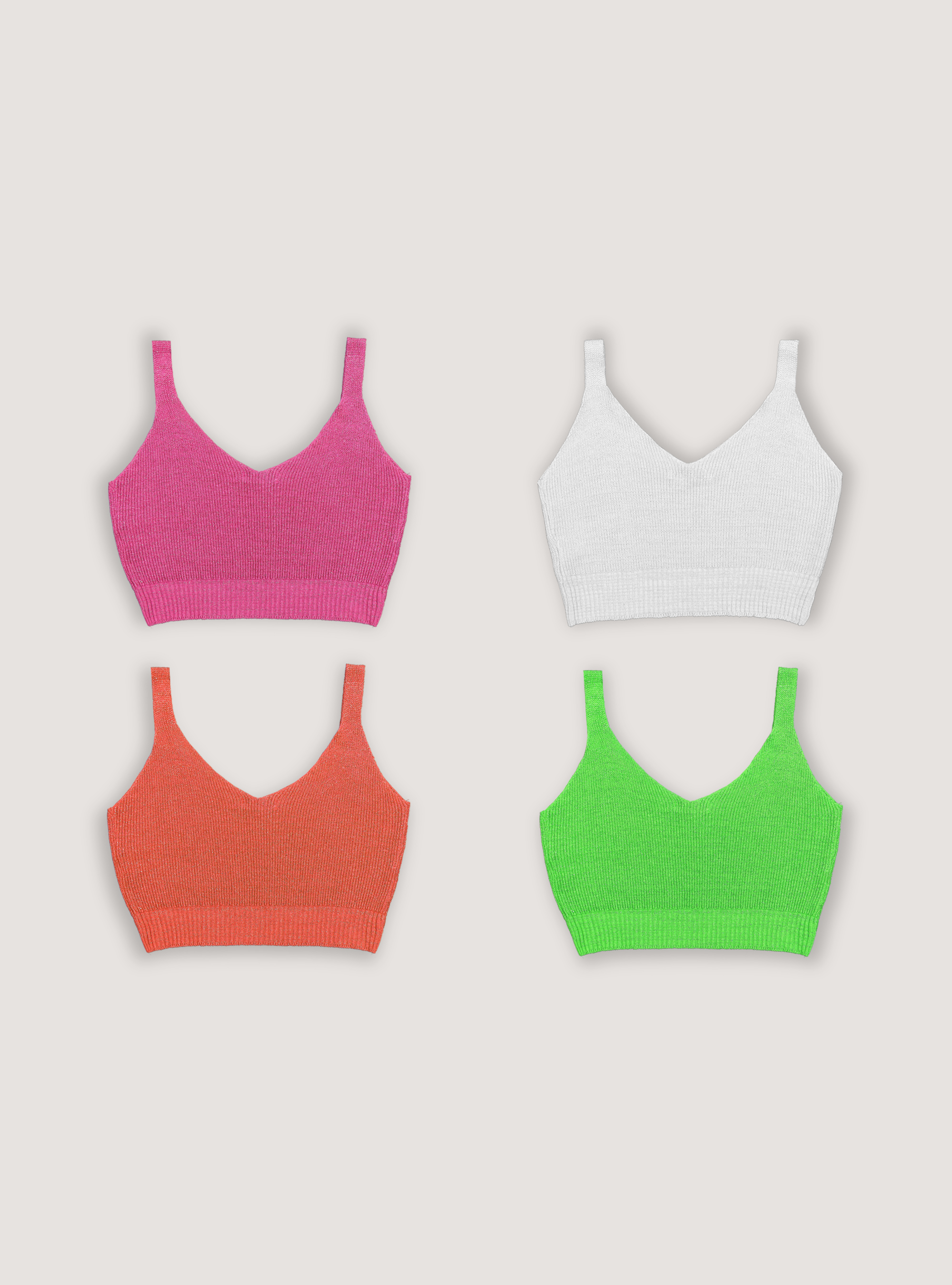 Top court en maille lurex, GN1 DARK GREEN