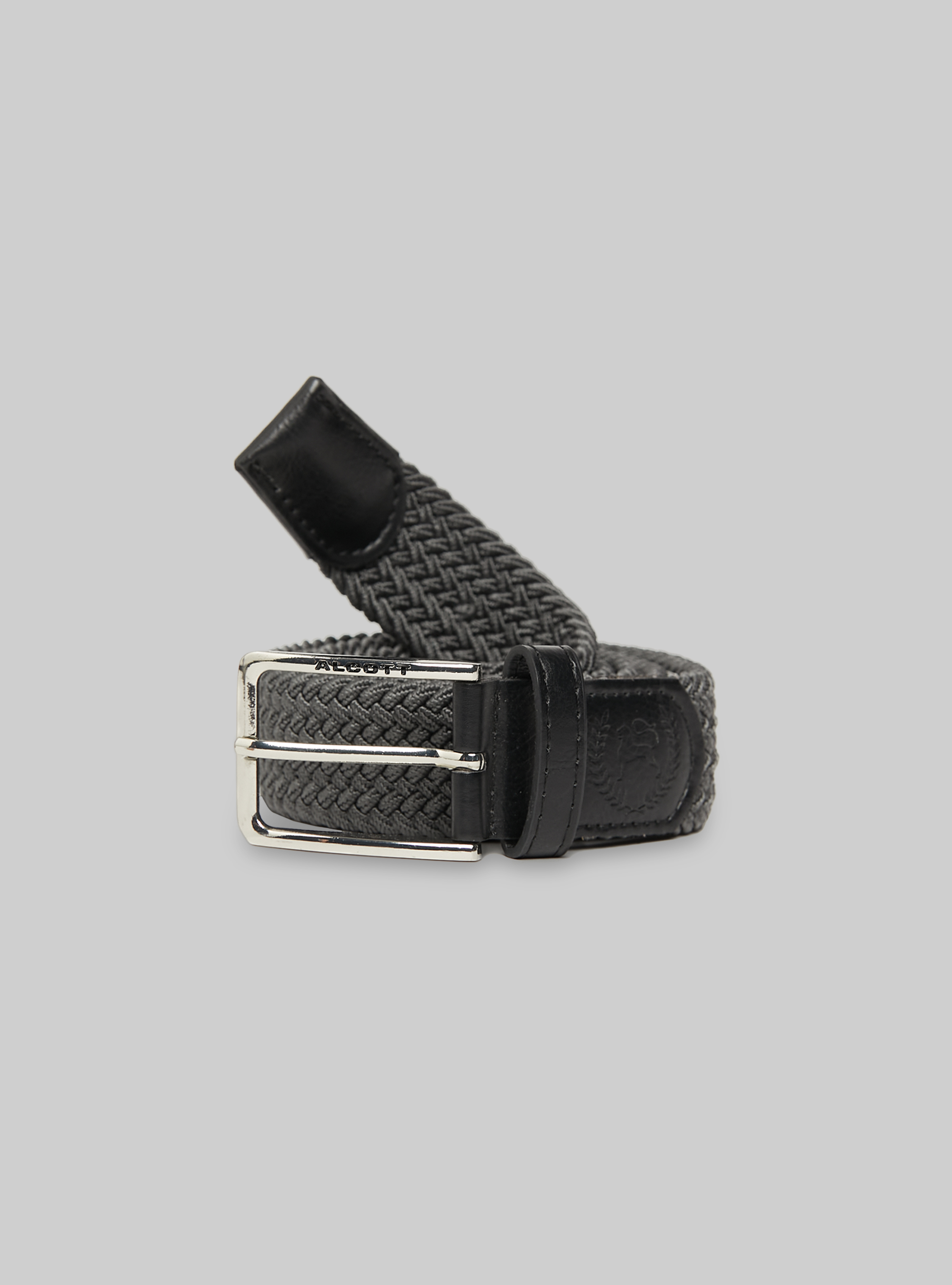 Cintura intrecciata, GY2 GREY MEDIUM