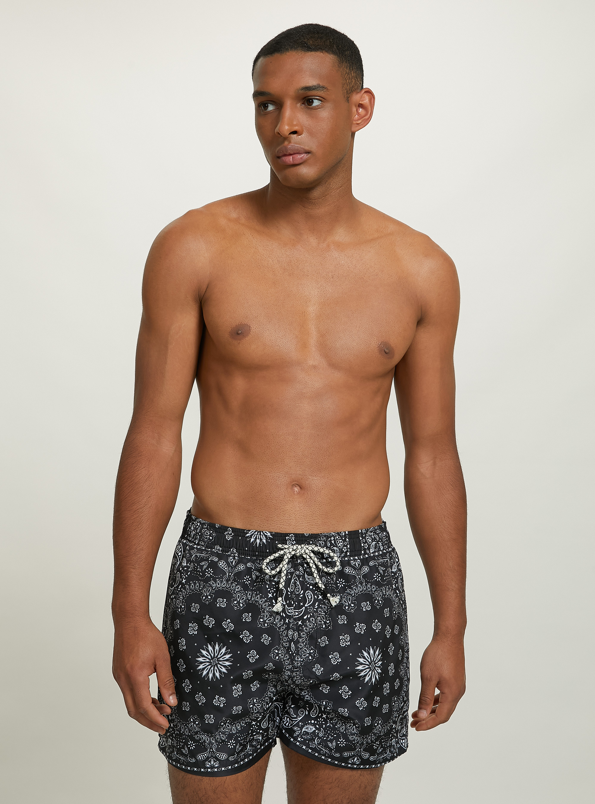 Costume con stampa Paisley, BK1 BLACK