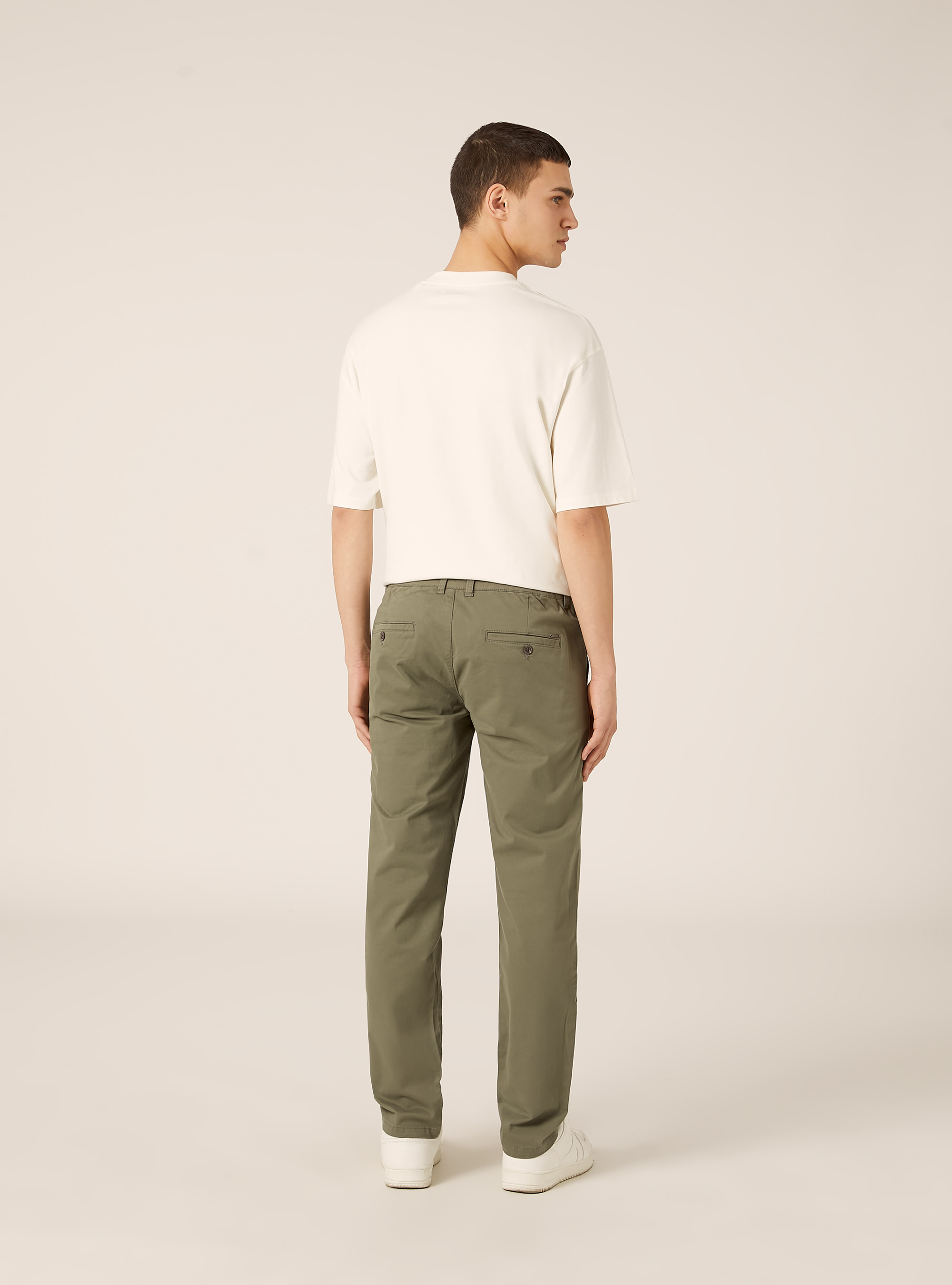 Skinny Fit Chino-Hose aus Stretch-Twill, KY2 KAKY MEDIUM