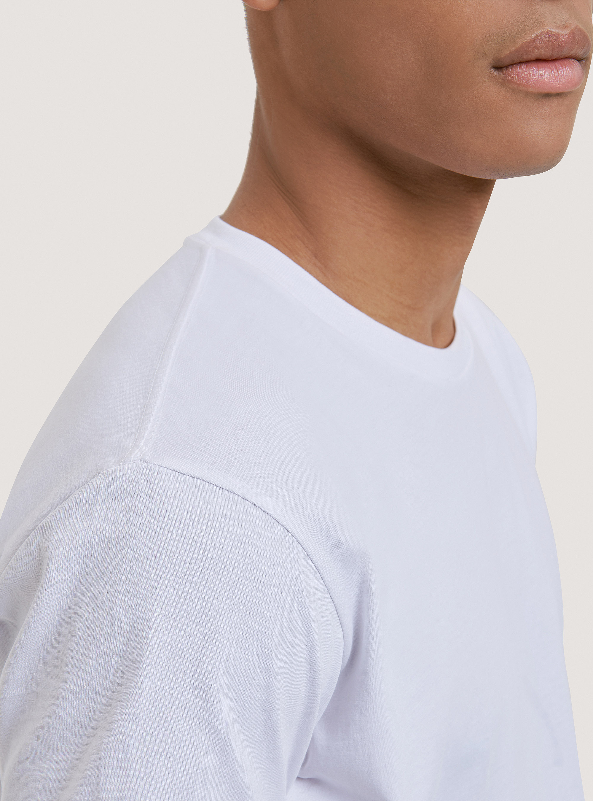 Crew-neck cotton t-shirt, WH1 OFF WHITE