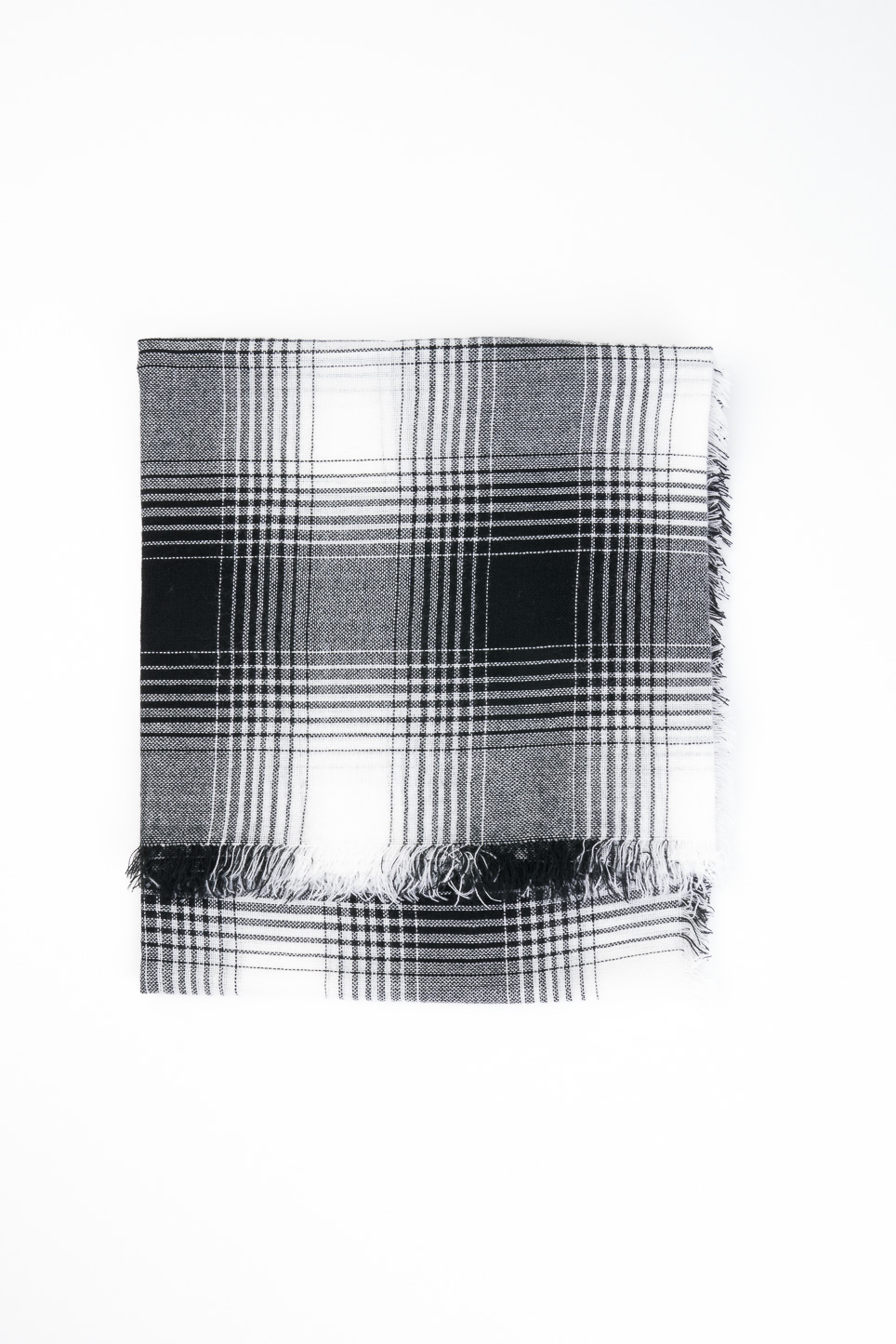 Sciarpa checks, C099 WHITE