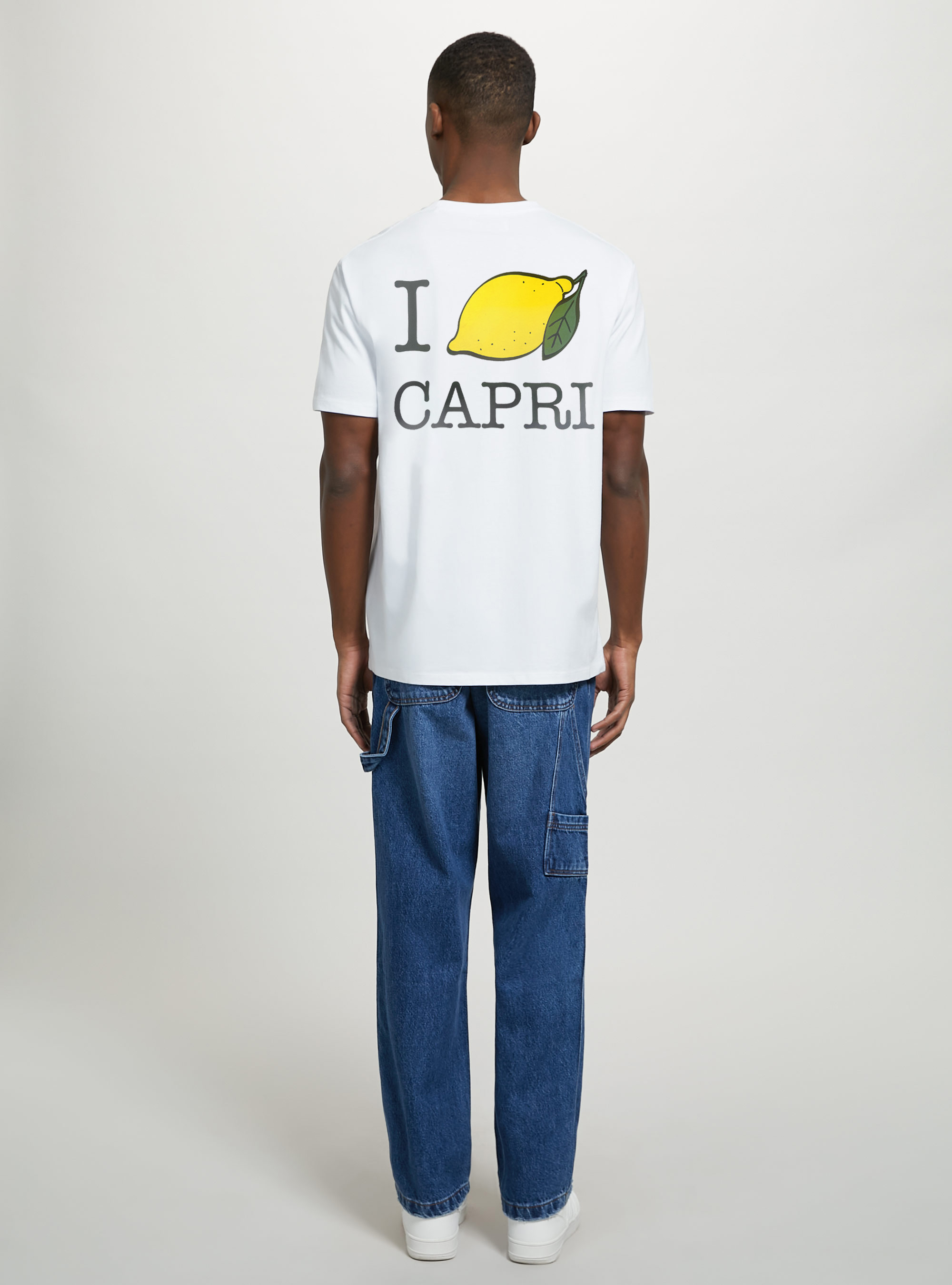 Capri Capsule Geschlechtsloses T-shirt, WH3 WHITE