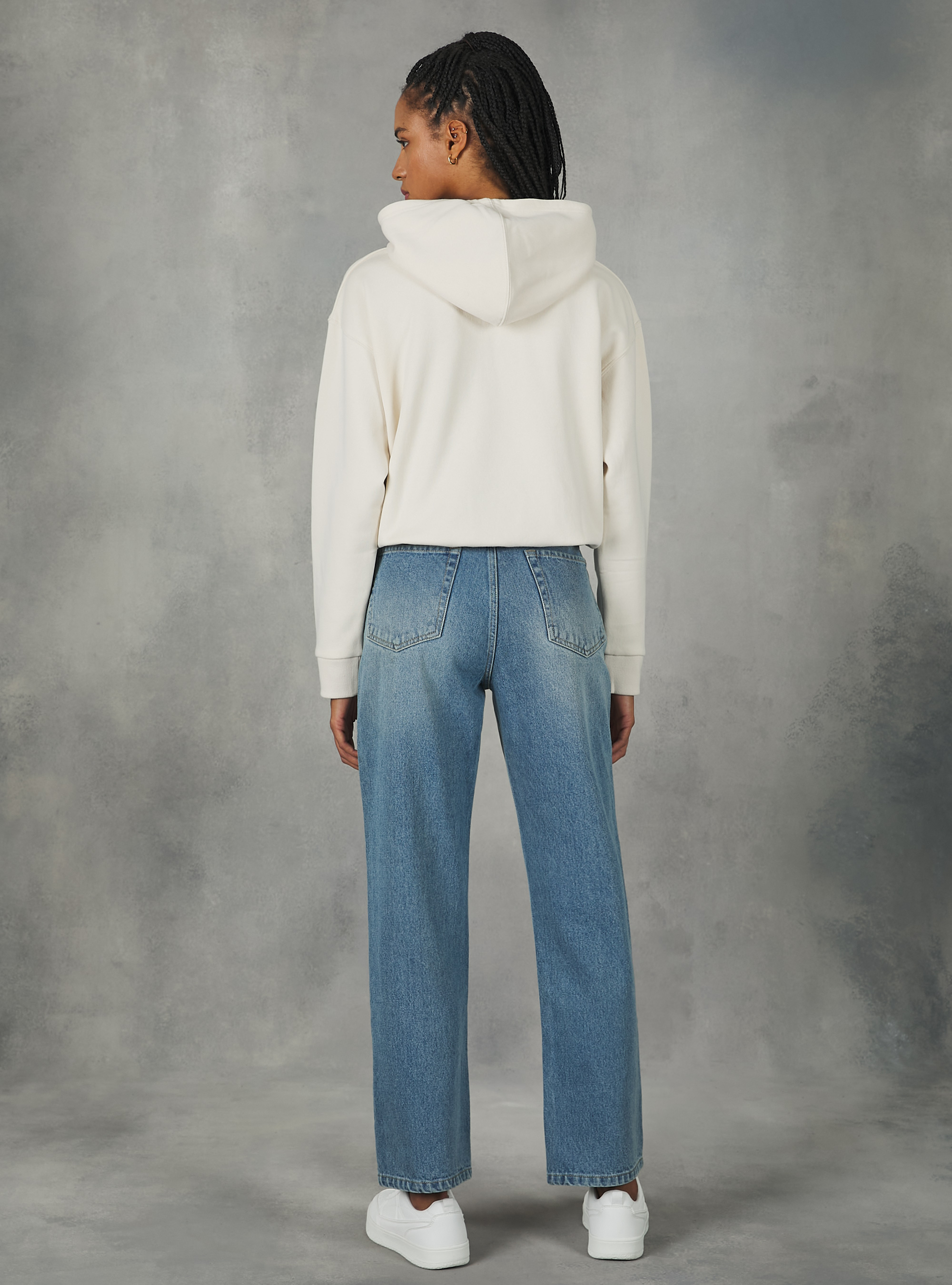 Sweat court avec cordon de serrage, CR2 CREAM MEDIUM