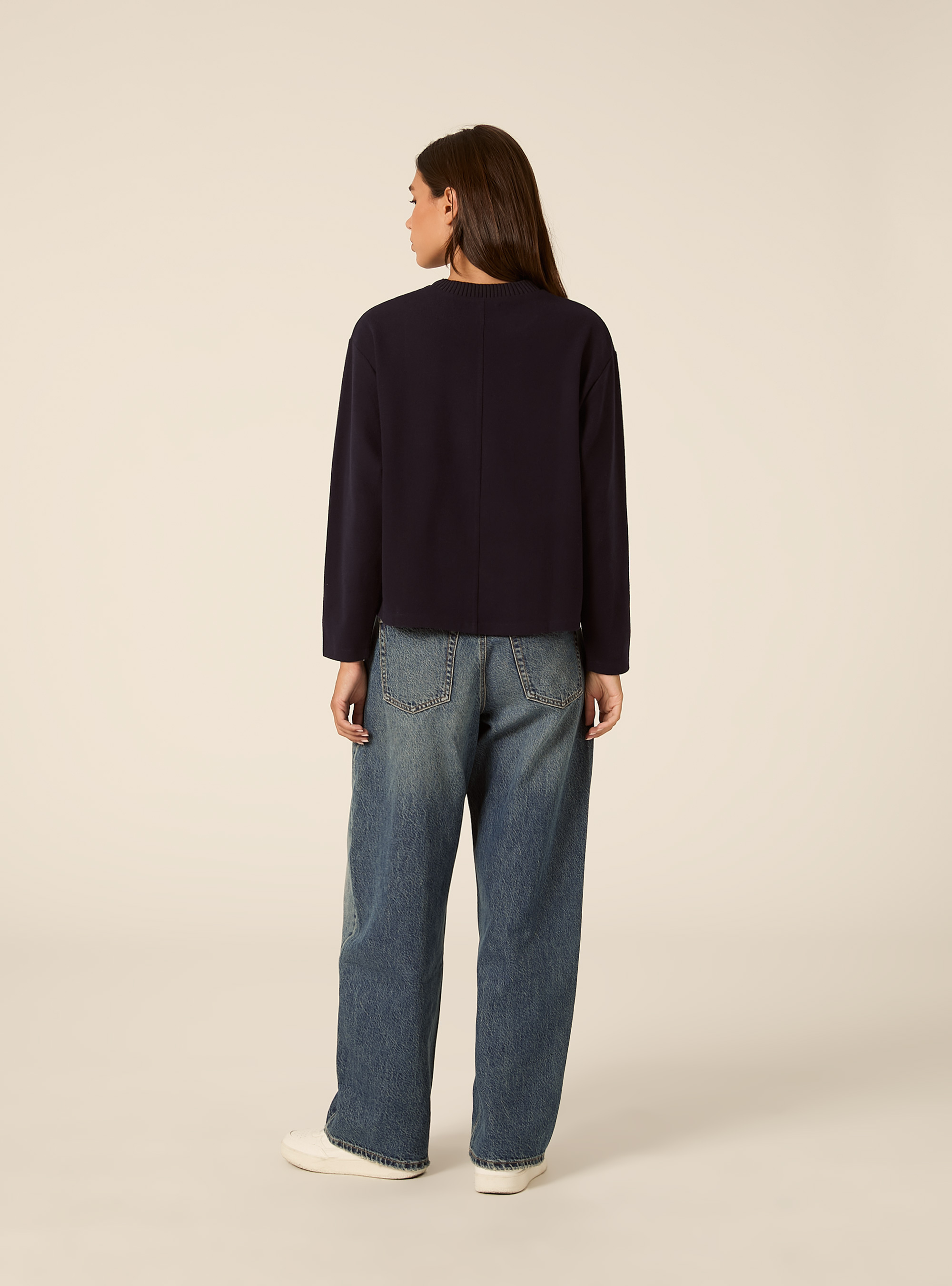 Maglia collo rotondo, NA1 NAVY DARK