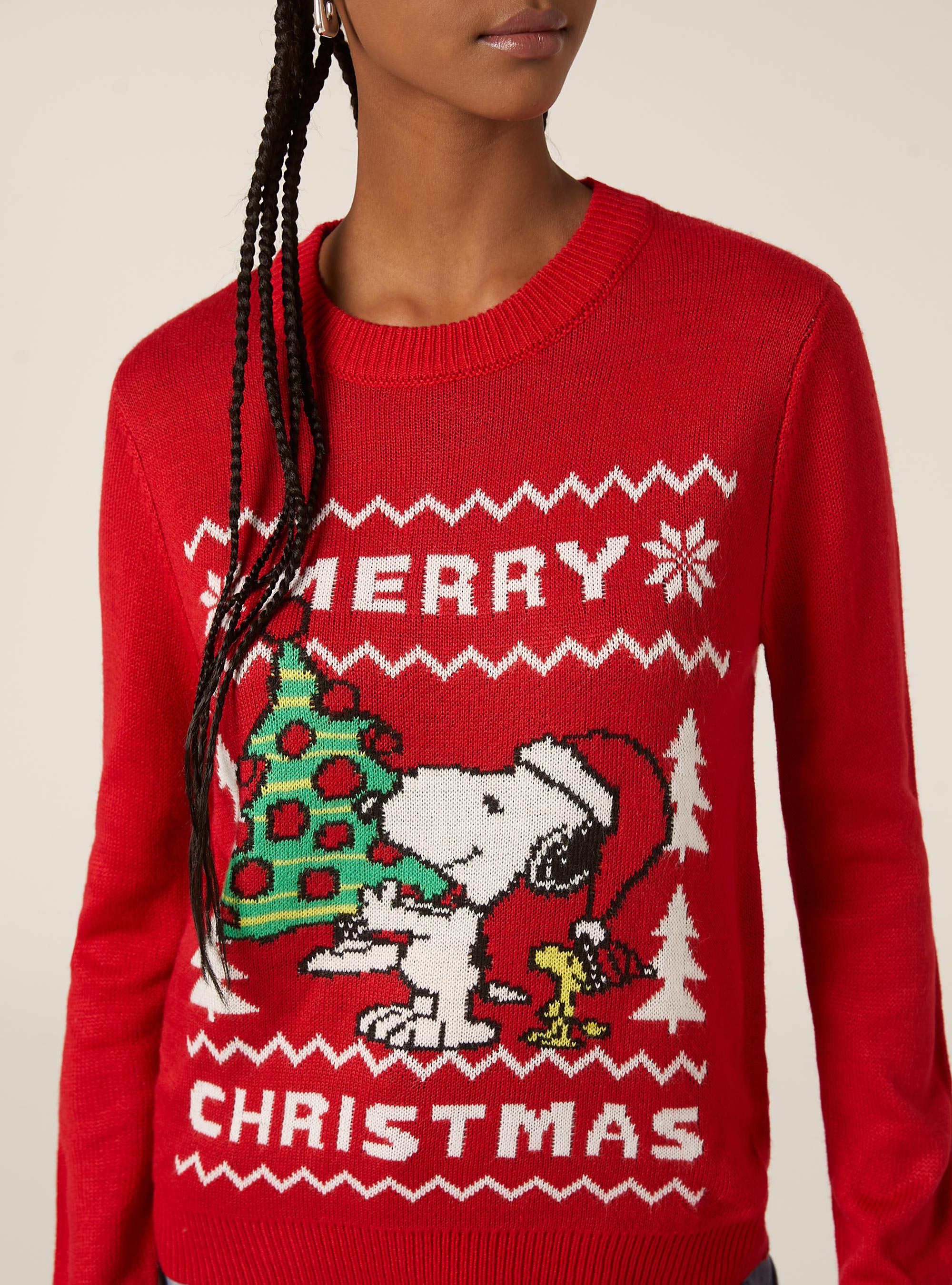 Pullover  "snoopy merry xmas  ", RD2 RED MEDIUM
