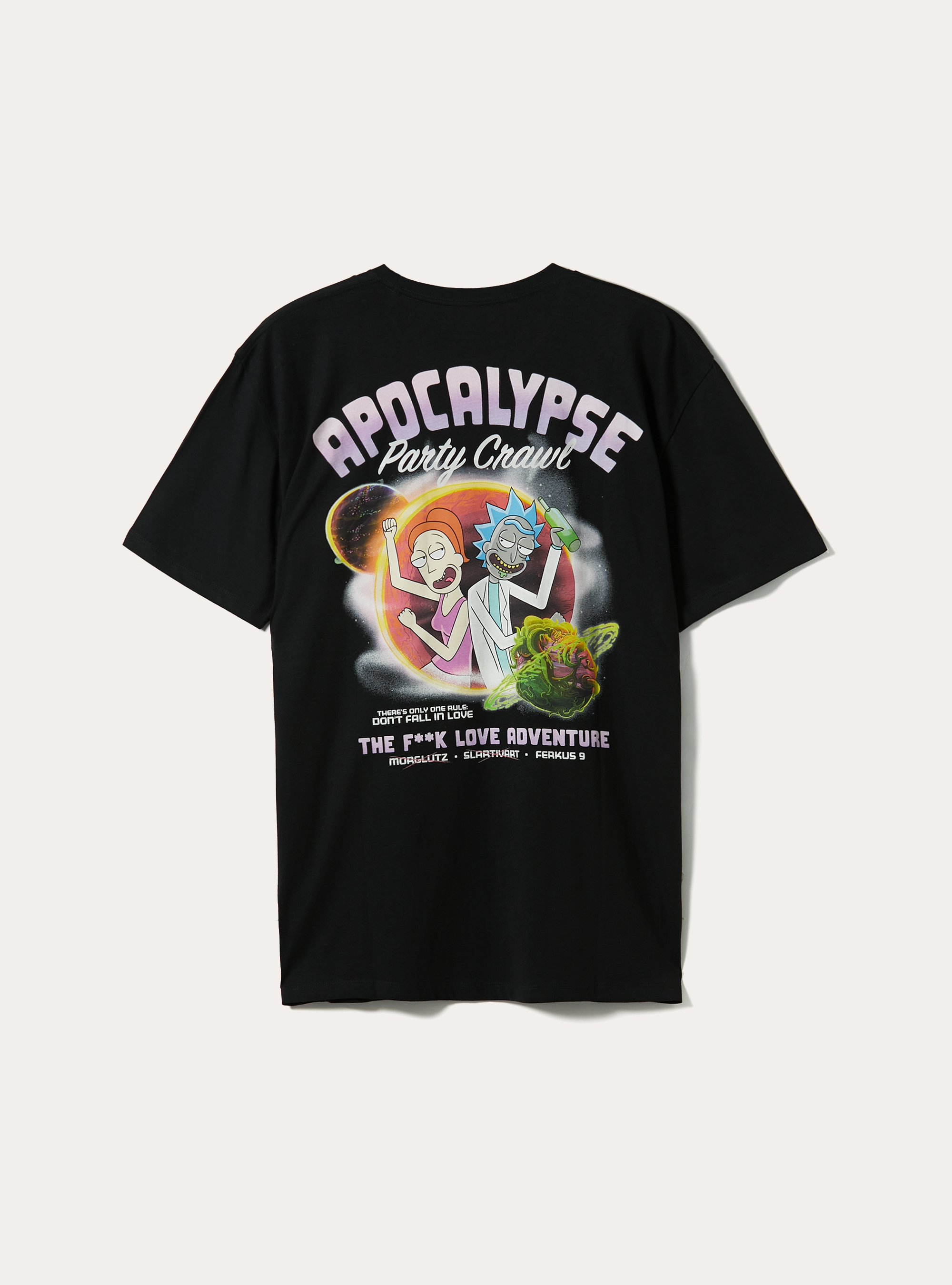 Rick and Morty / Alcott Genderless T-shirt, BK1 BLACK