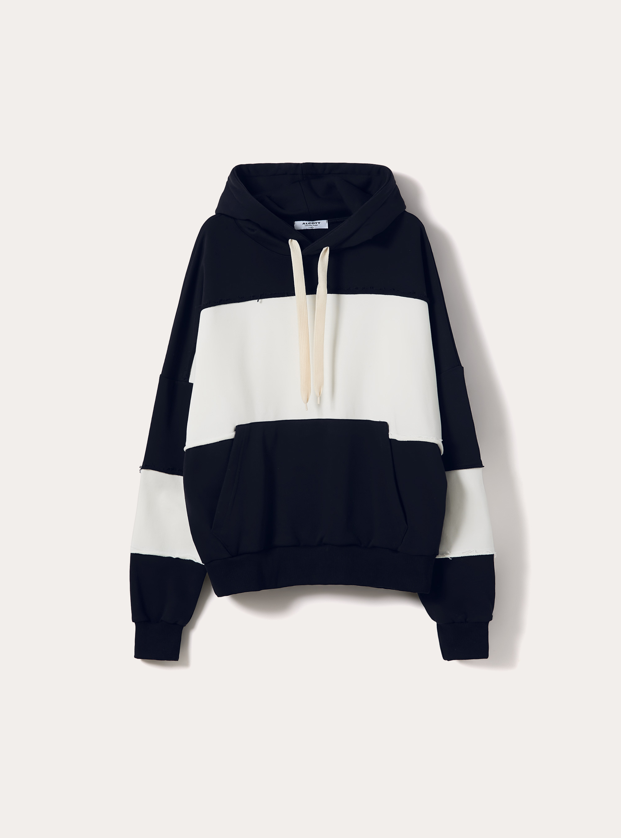 Felpa boxy rigata, NA1 NAVY DARK