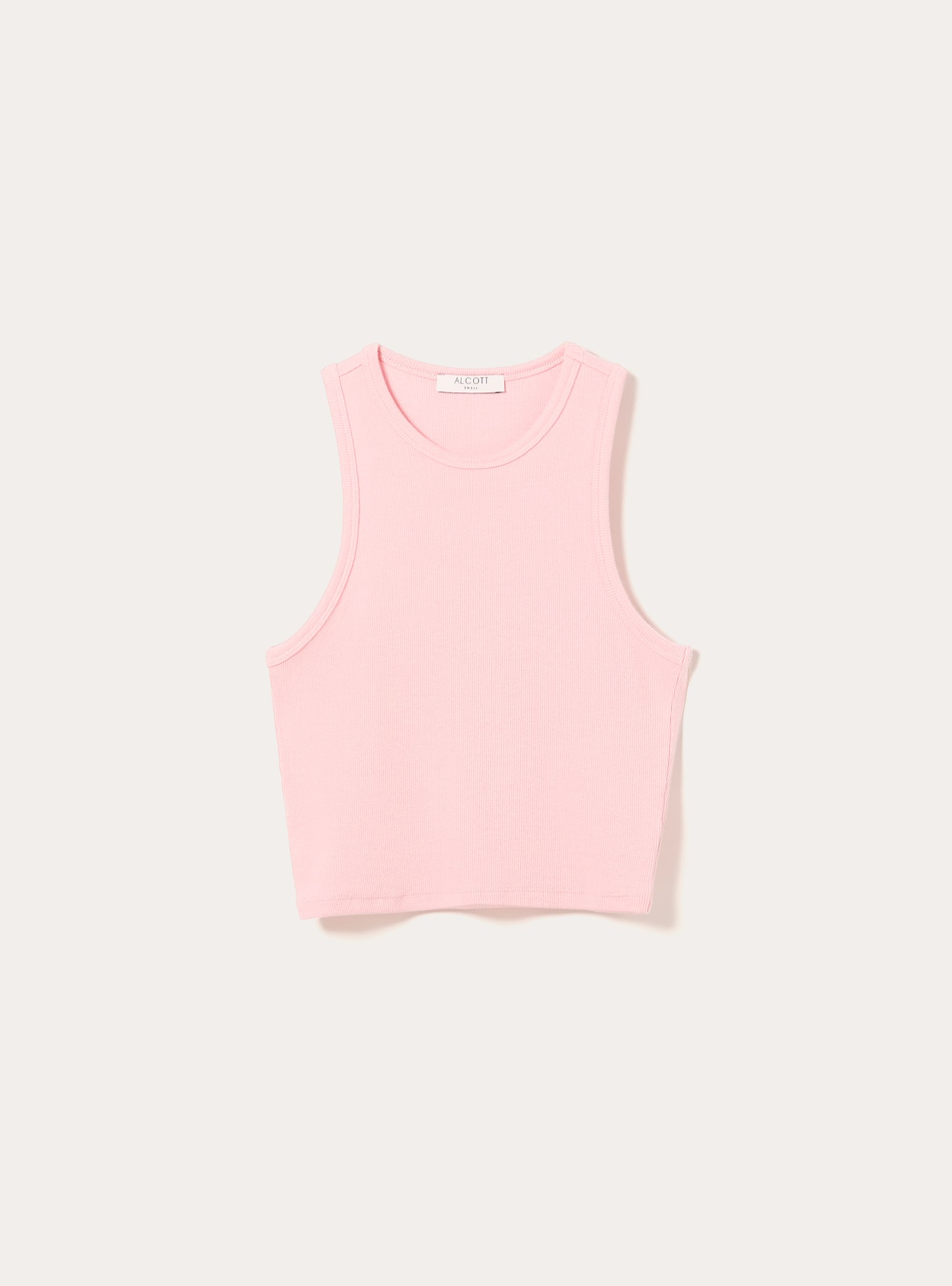 Débardeur court en cotes, PK1 PINK DARK