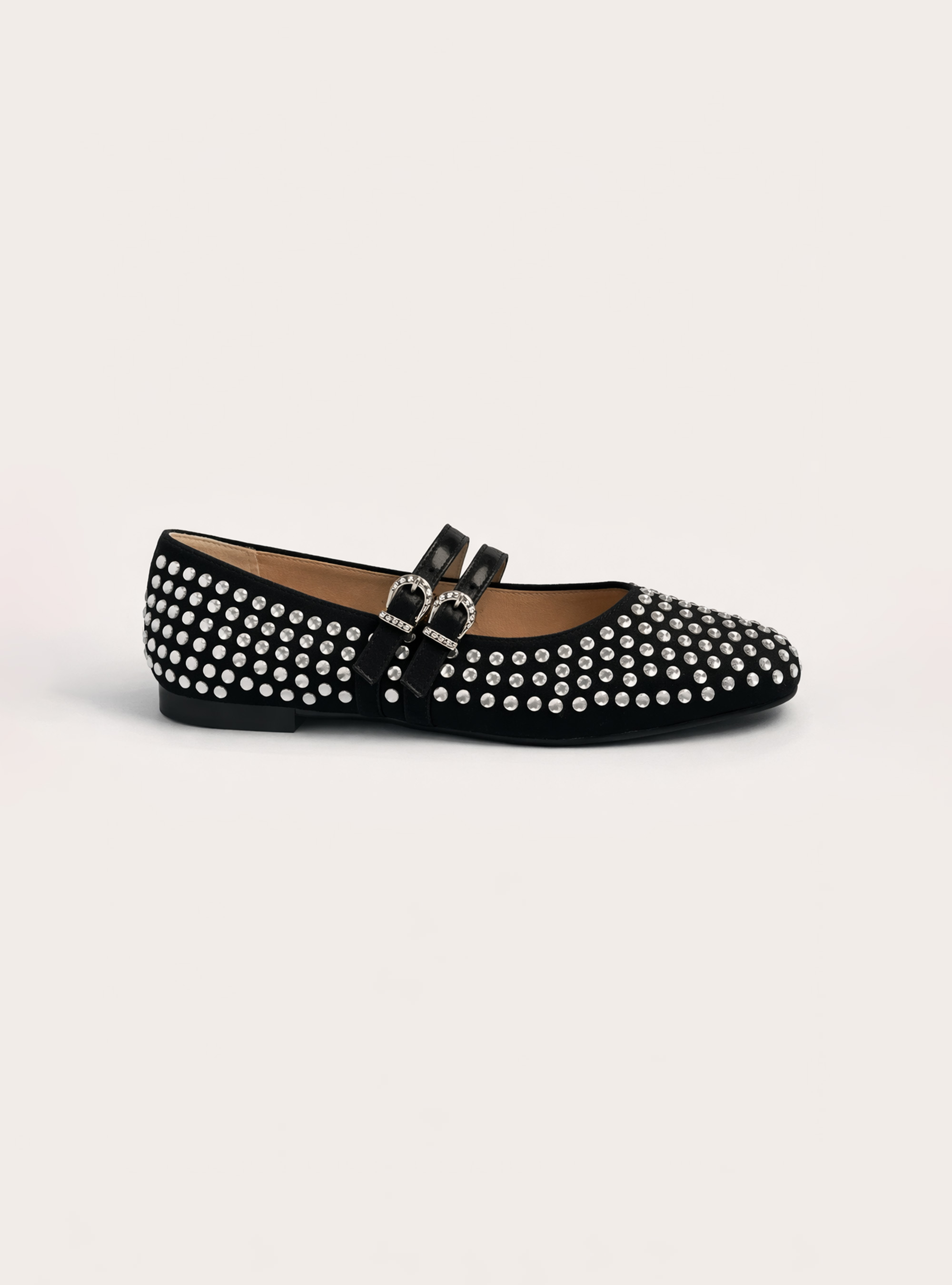 Ballerine con borchie, BK1 BLACK