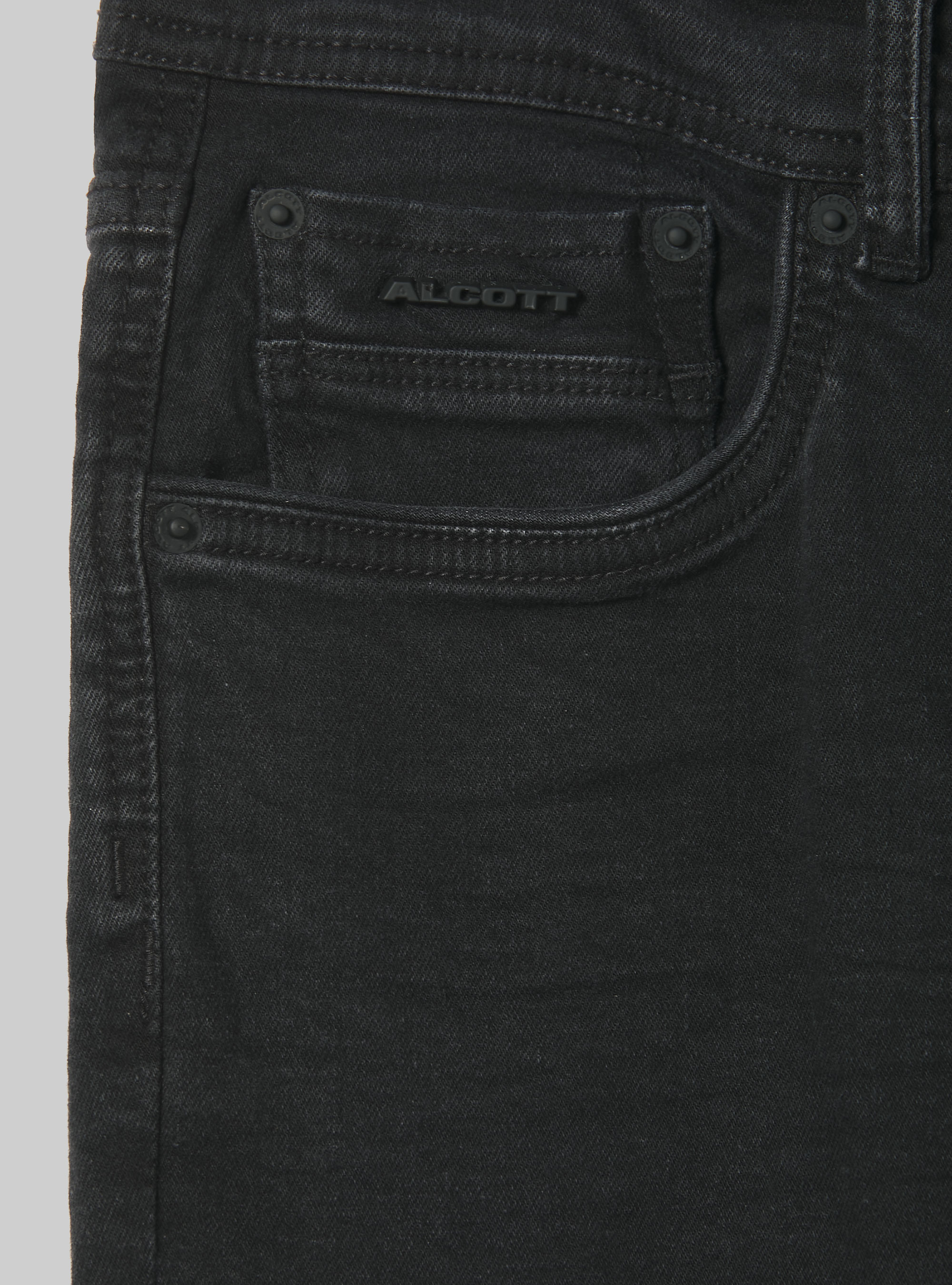 Super skinny jeans in stretch denim, D000 BLACK