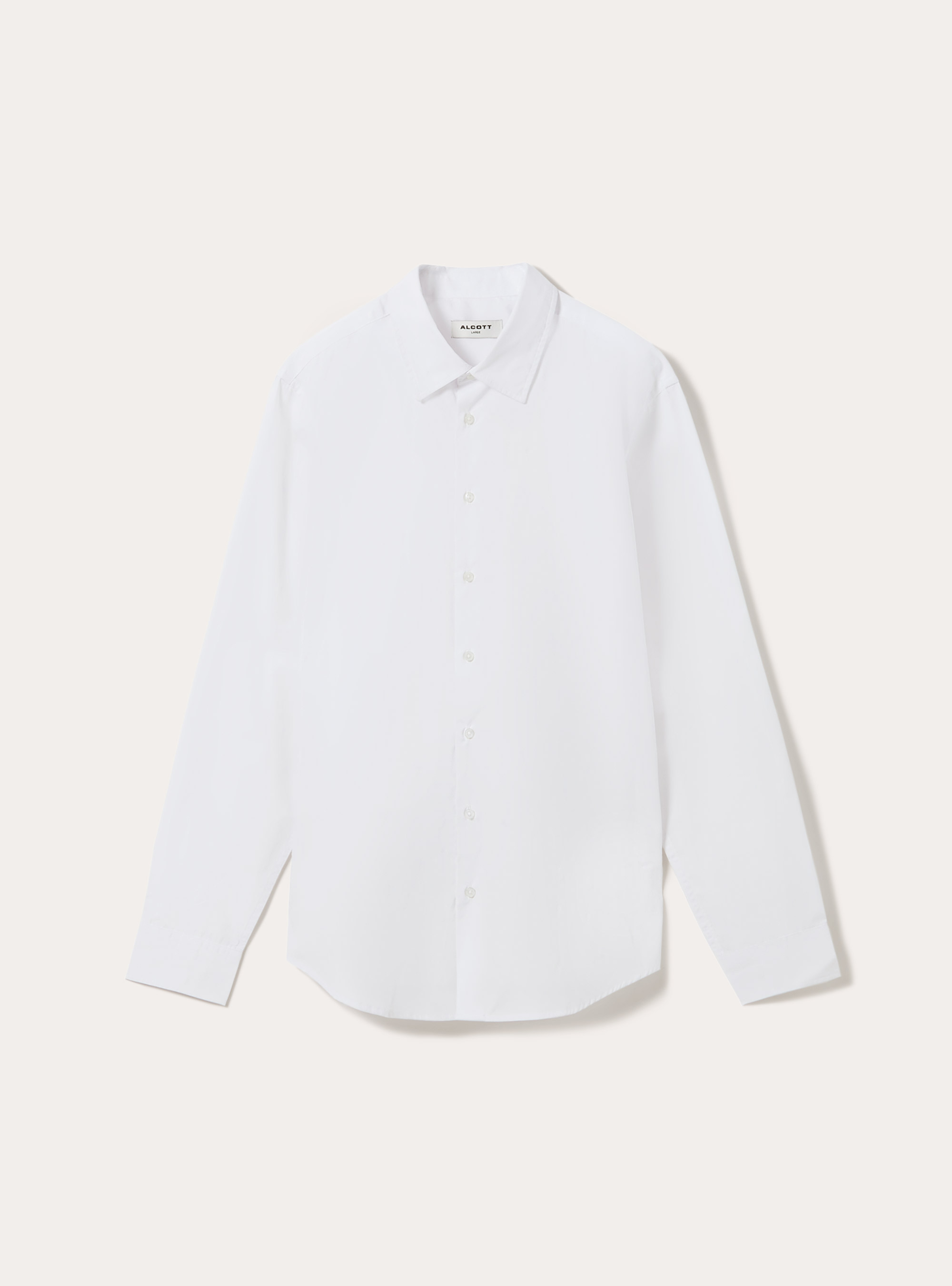 Chemise à manches longues unie, WH1 OFF WHITE
