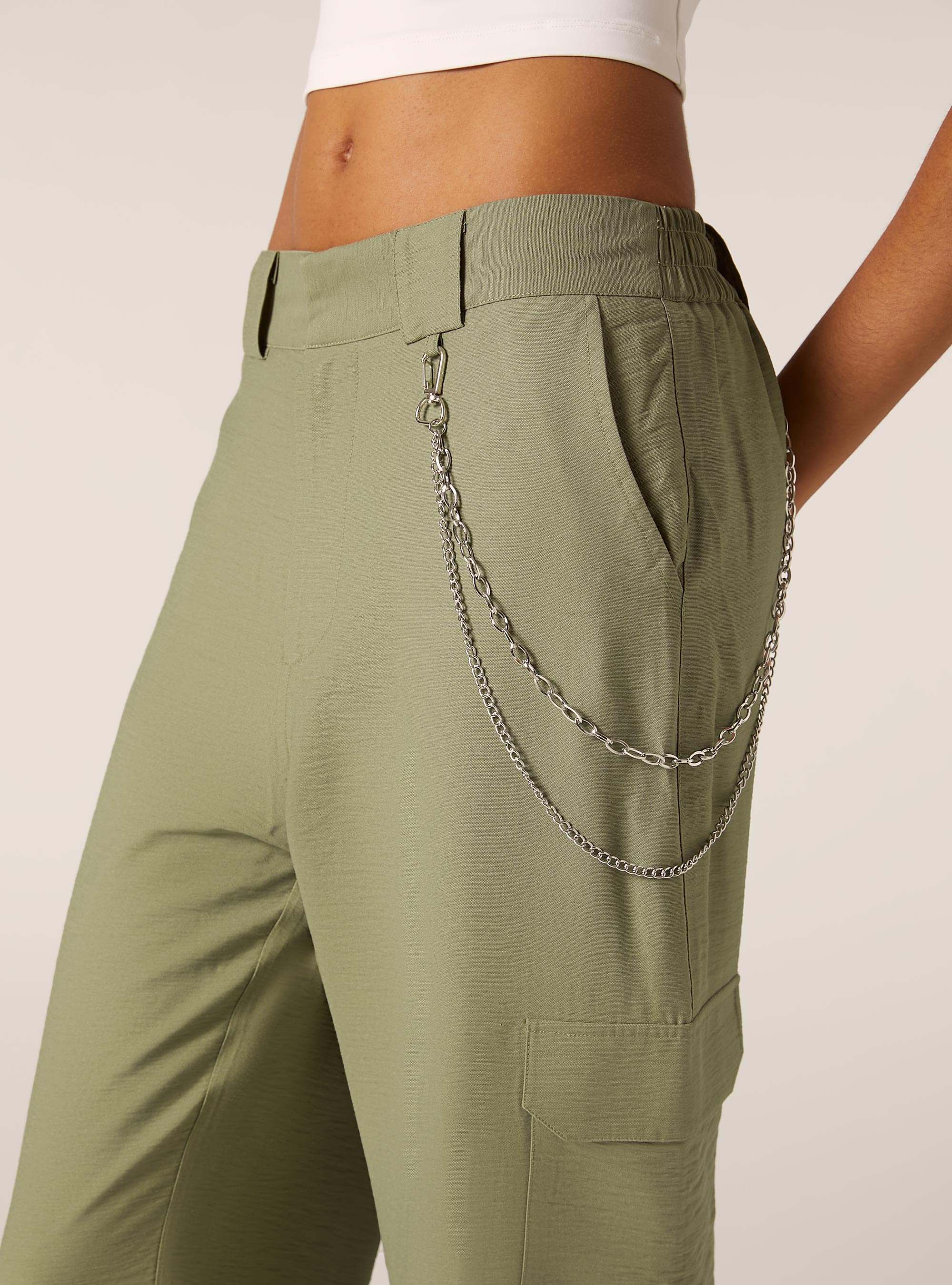 Pantaloni jogger con catena, KAKY MEDIO